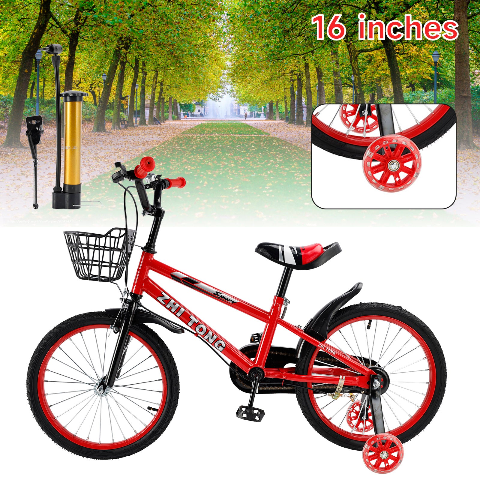 16/16/18 palcev Kid's Bike Child Bicycle Boys and Girls s pomožnim kolesom