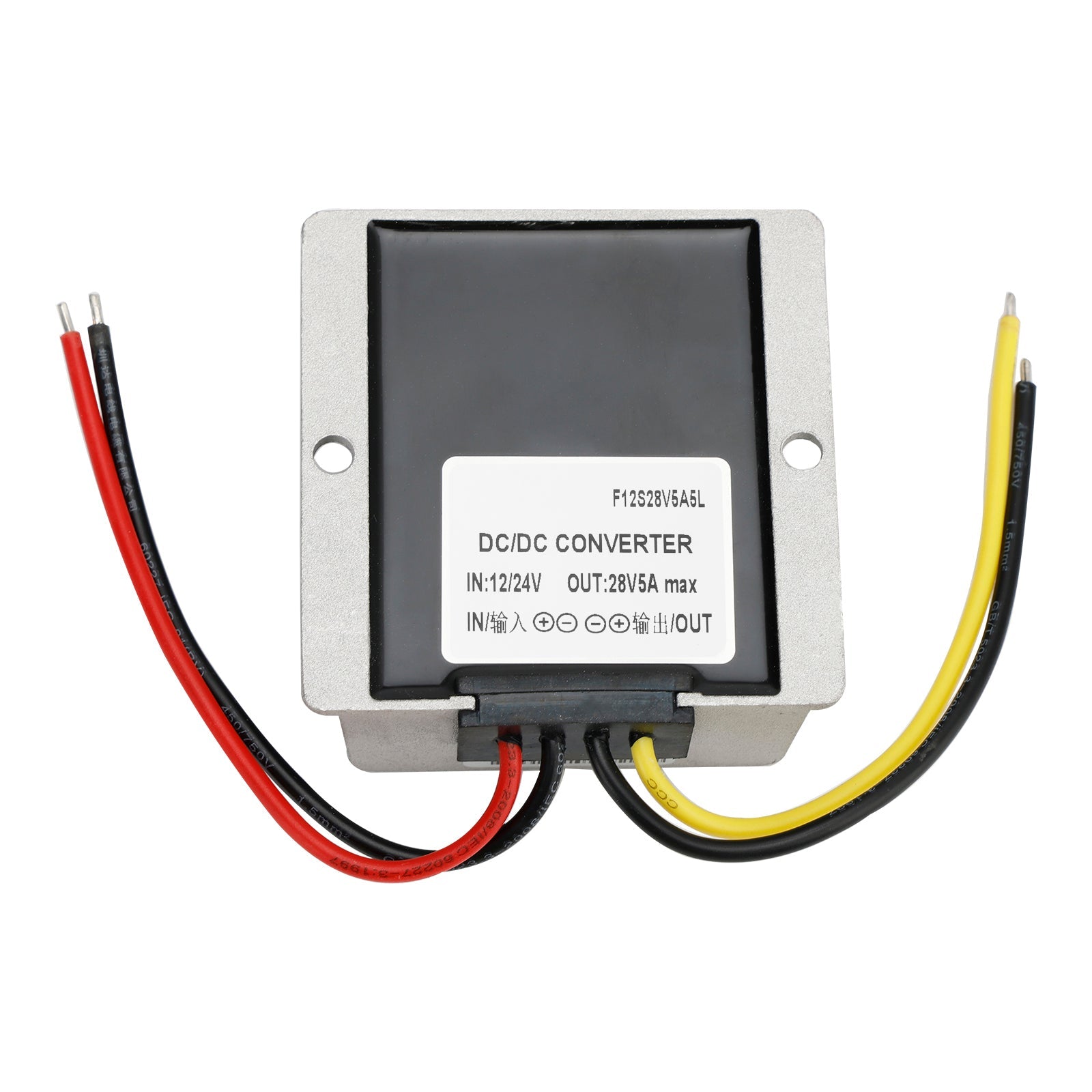 Convertisseur régulateur DC/DC étanche 12 V, élévateur jusqu'à 28 V, 5 A, 140 W