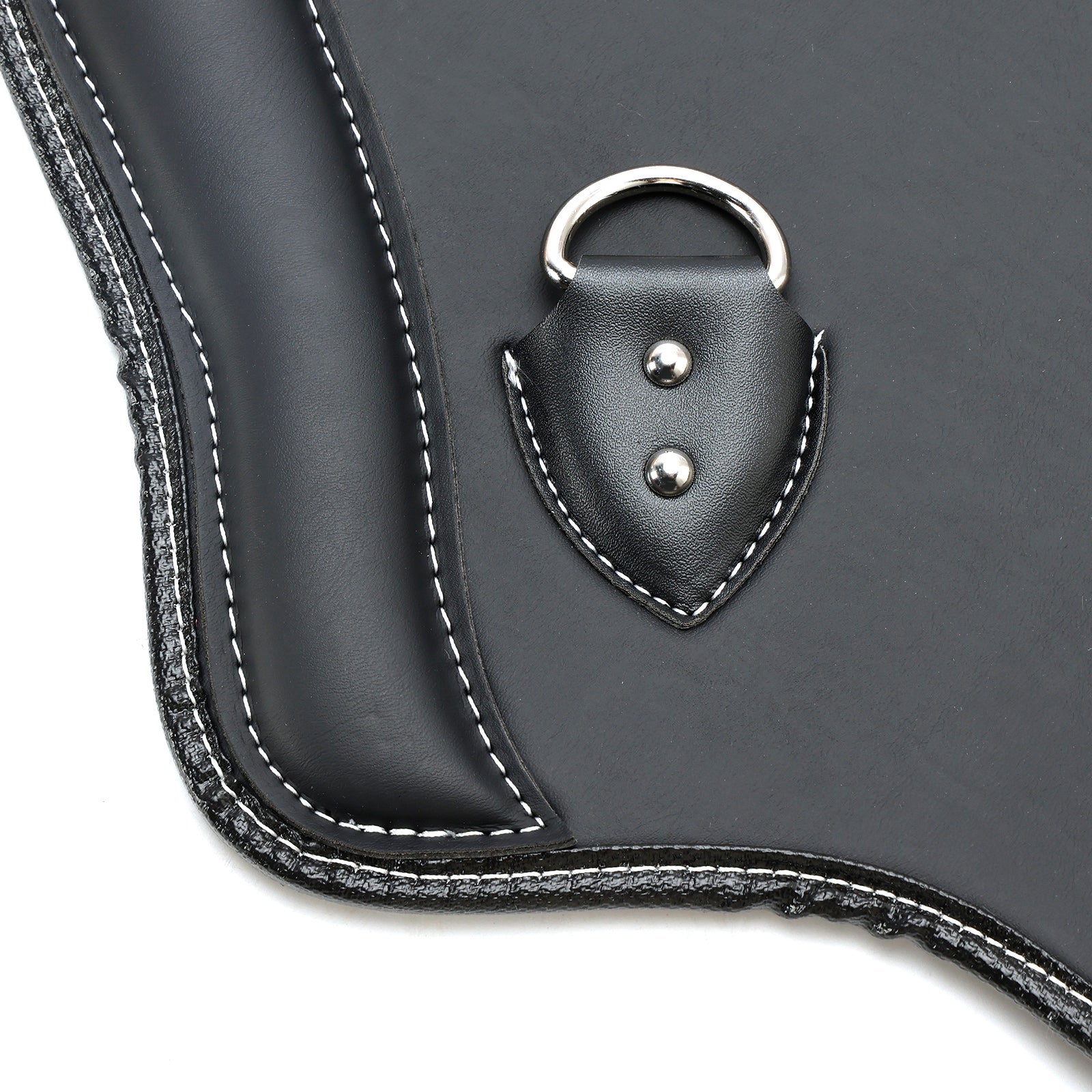 Paar CNC Thermal Saddle-bescherming voor motorfietsen Touring, Softail, Dyna of Sportster (1985-2017) : zwart en bruin