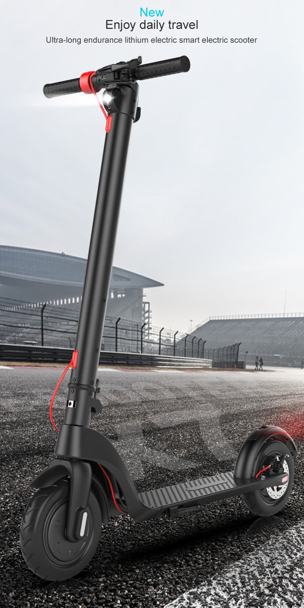 5" 350 W:n 45 km:n taittuva sähköpotkulauta aikuisten kaupunkiliikenteeseen 8