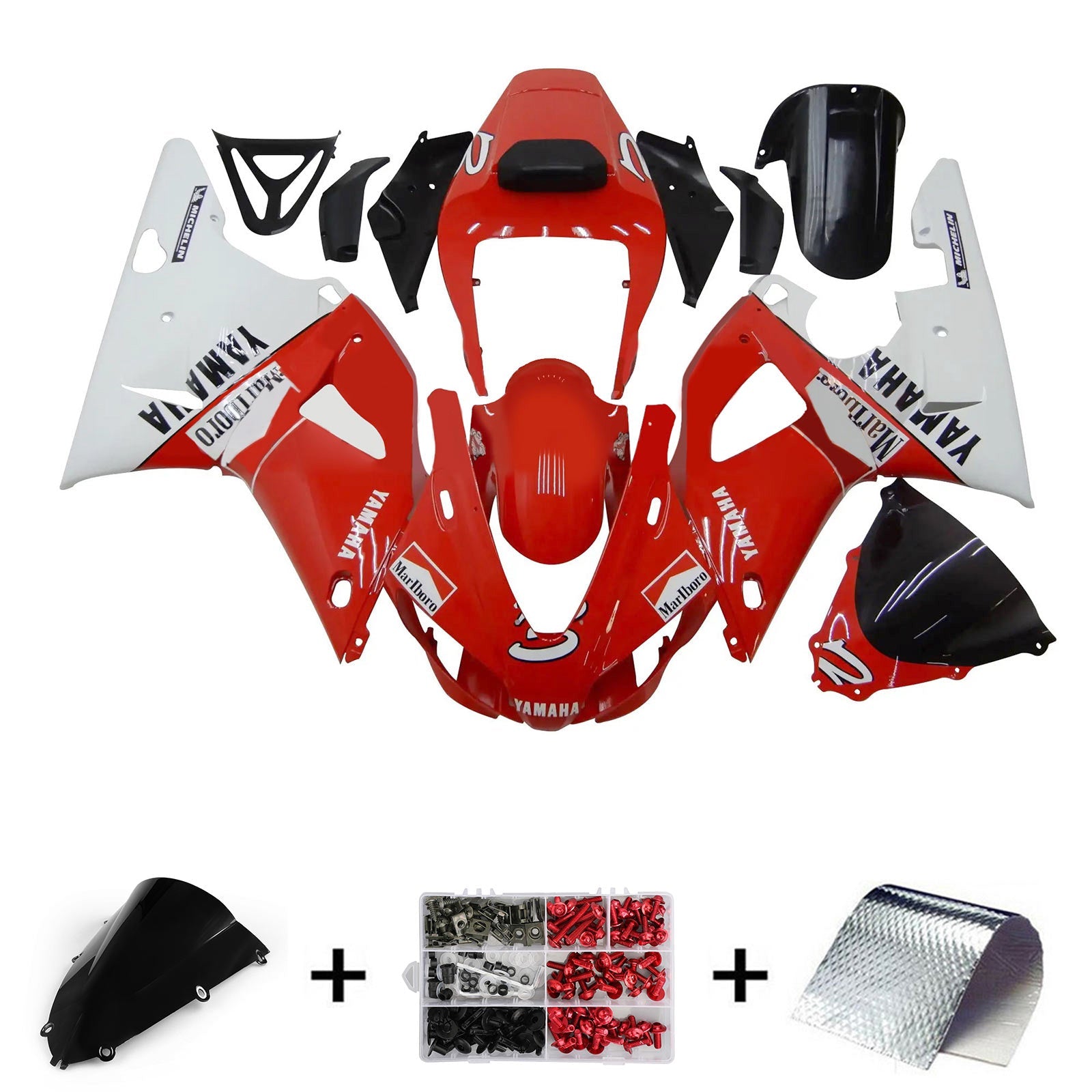 Kit carenatura iniezione Yamaha YZF-R1 1998-1999 Carrozzeria in plastica ABS