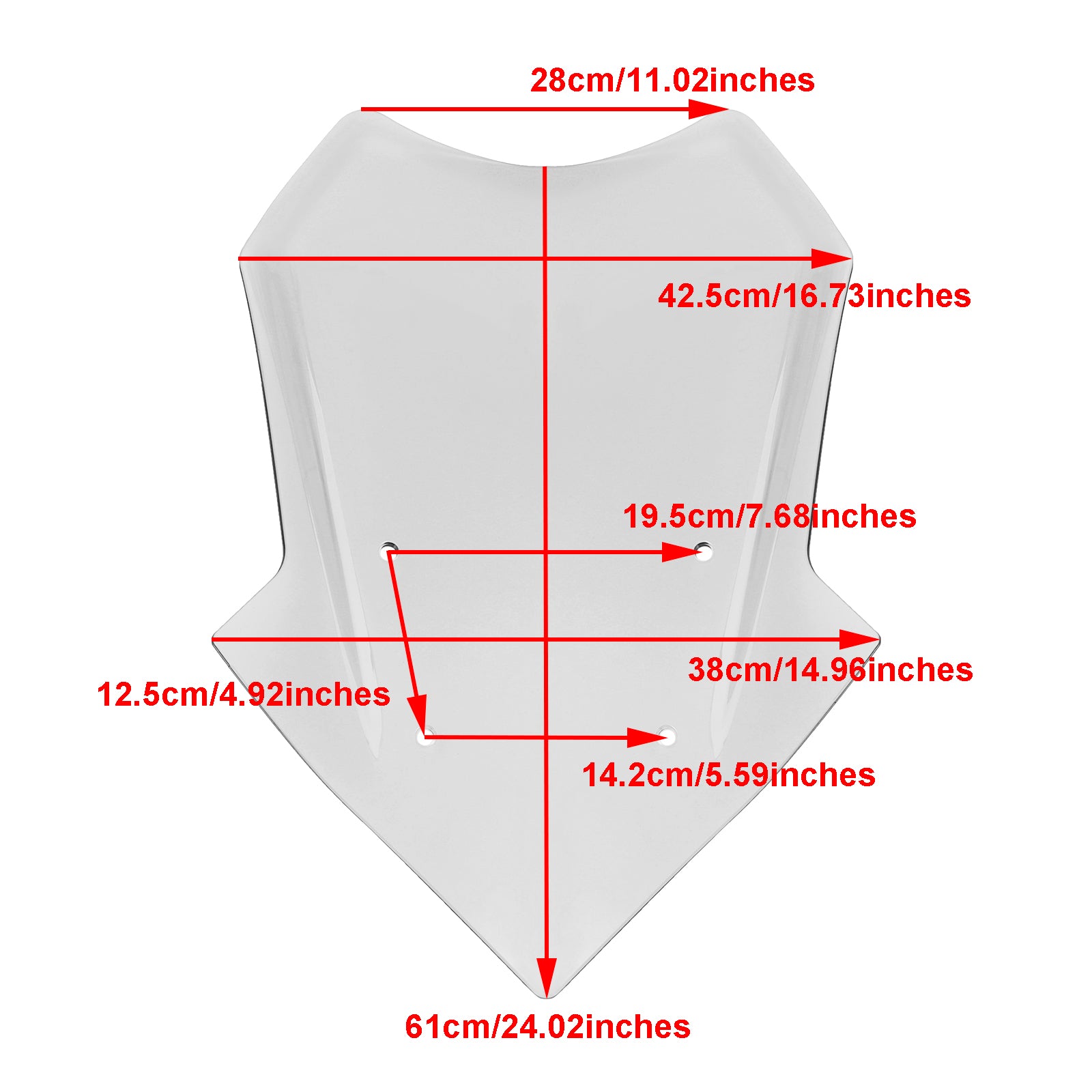 Parabrezza Parabrezza per Yamaha Tracer 900/GT 2018-2020 Tracer 9/GT 2021-2023