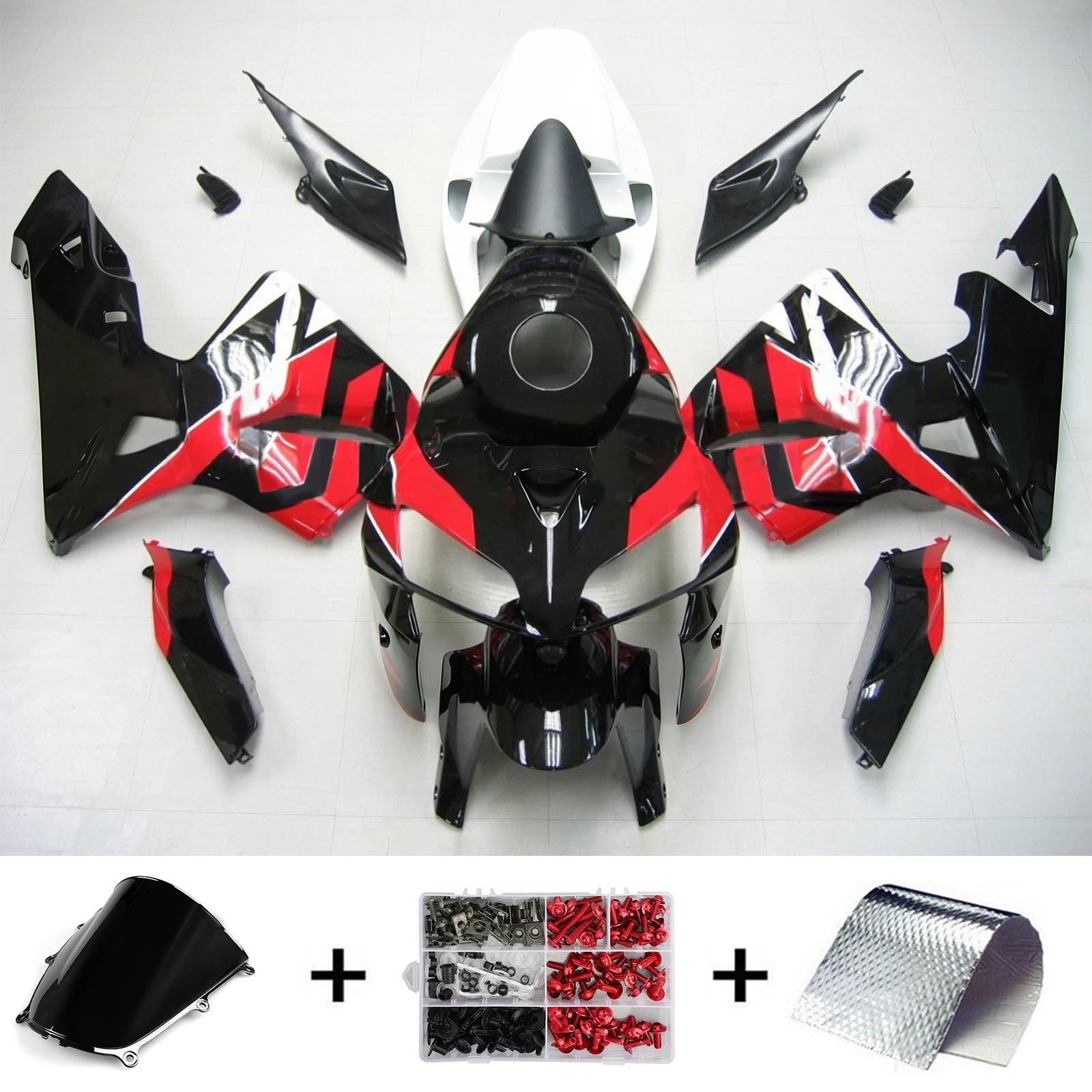 Kit de carénage par injection, carrosserie en plastique ABS pour Honda CBR600RR 2005-2006 F5