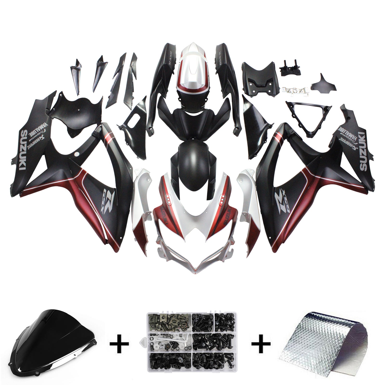 Injectie Kuip Kit Carrosserie Kunststof ABS Voor Suzuki GSXR 600/750 2008-2010 K8