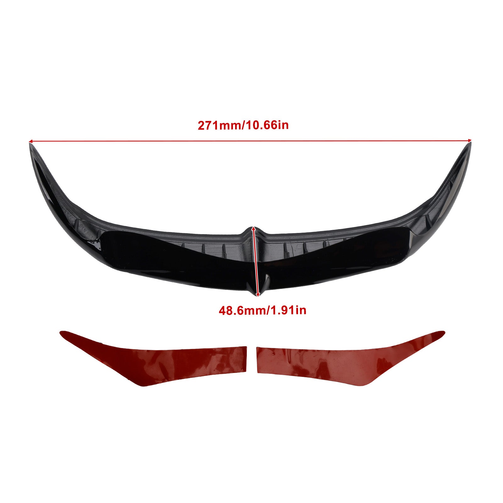 Garniture décorative de carénage Bat Brow Batwing pour trikes Electra Street Glide 96-13