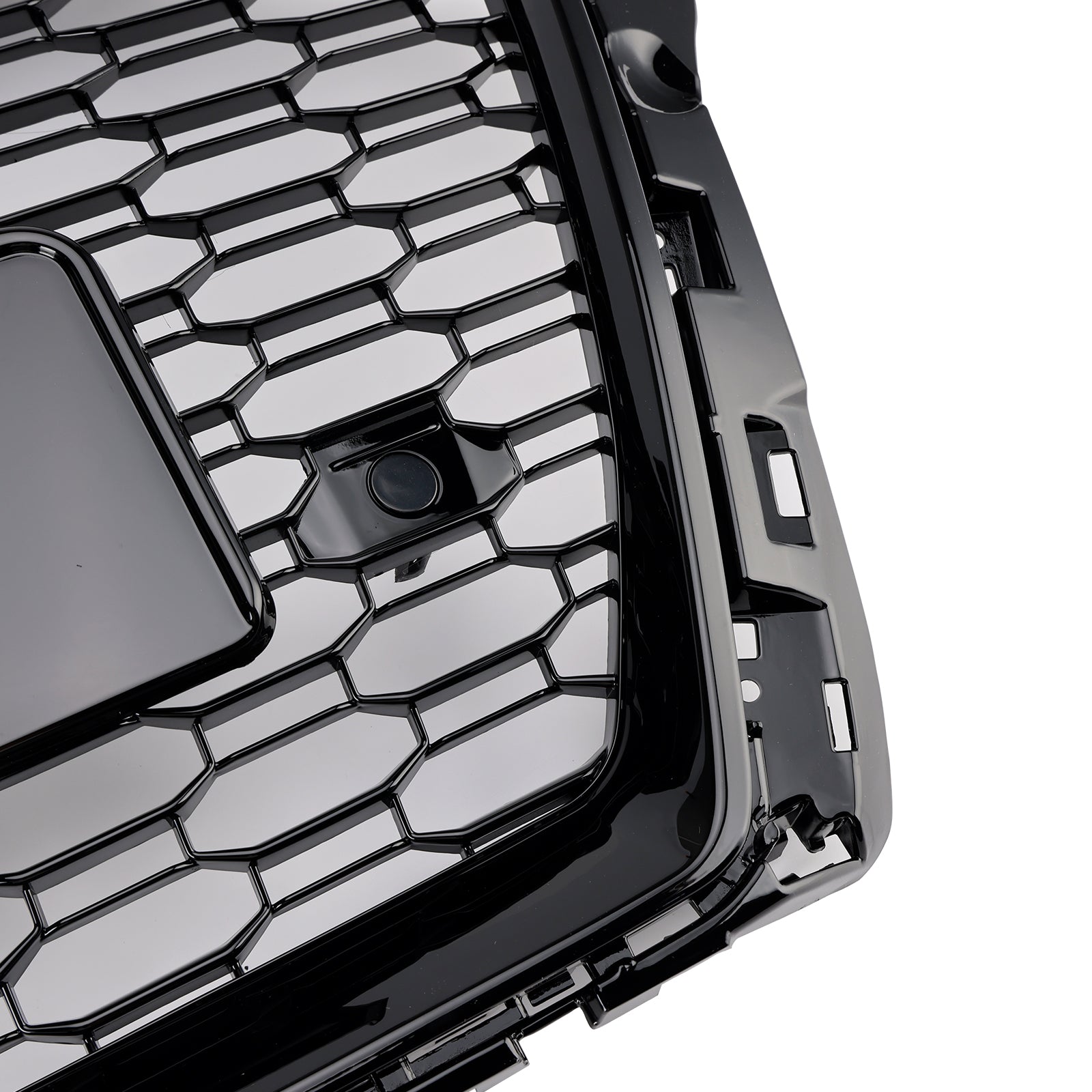 Parrilla delantera tipo panal estilo RS3 para Audi A3 S3 2017-2019 W/ACC negro