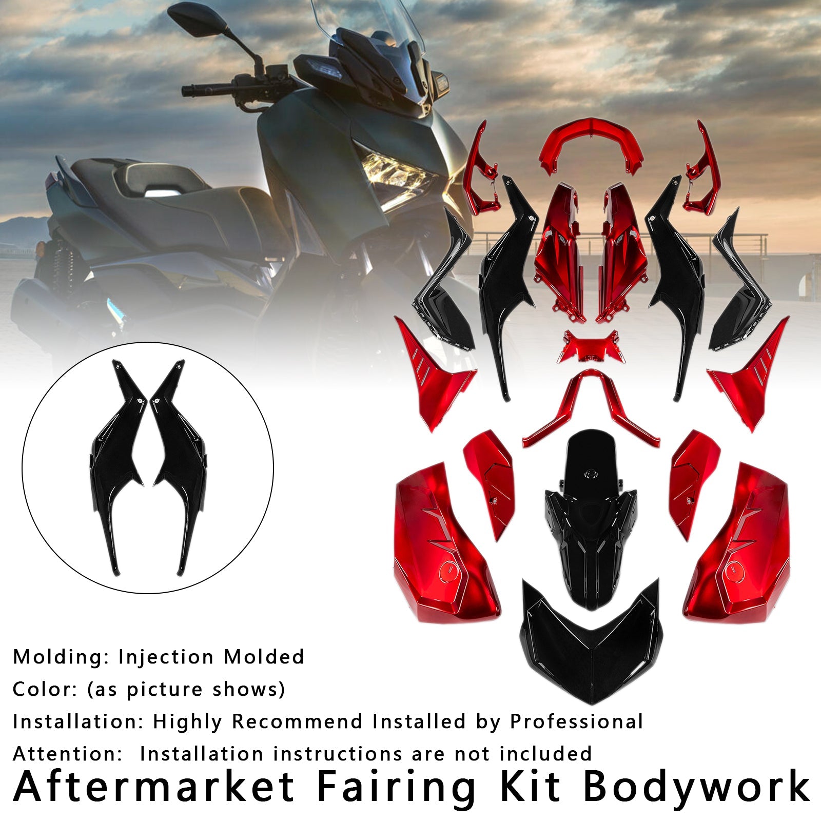 Kitting and Bodywork Kit inyectado para Yamaha X-Max 300 XMAX 2023-2024