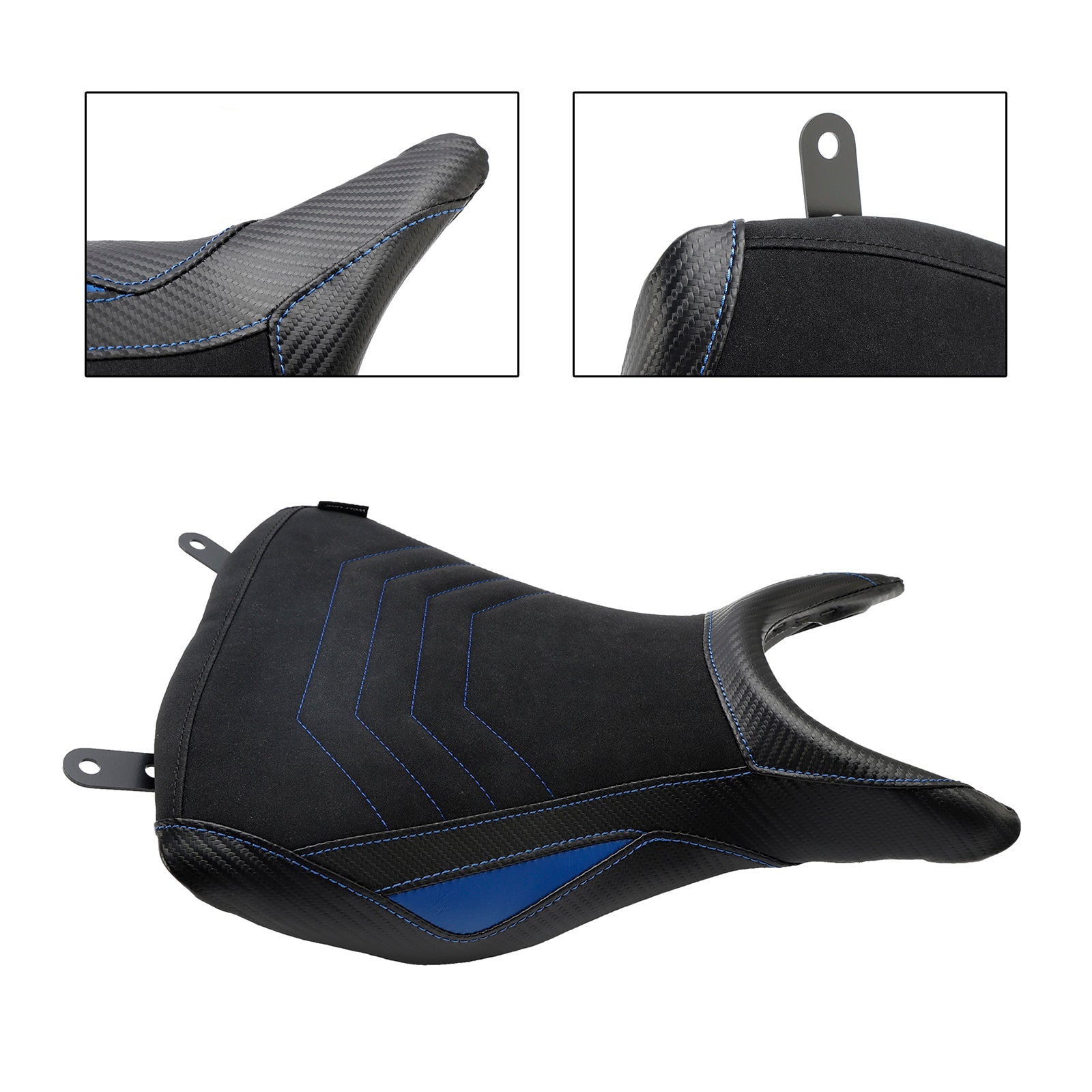 Cuscino del quartier generale prima del raider in poliuretano blu per Yamaha MT-03 YZF-R3 2015-2023