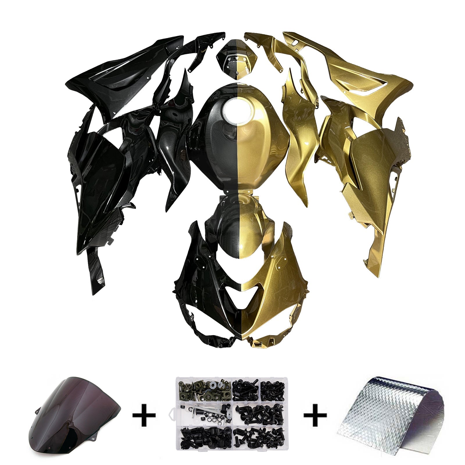 Kit di carenatura a iniezione, corpo di plastica ABS per Kawasaki ZX-6R 2024-2025