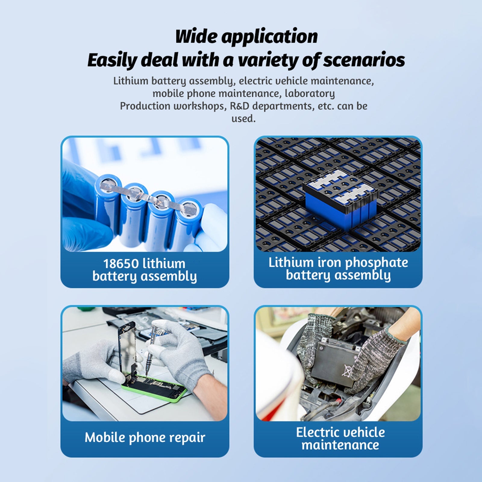 Mini saldatore per punti portatili per montare te stesso, strumento di saldatura a batteria a 99 velocità regolabili