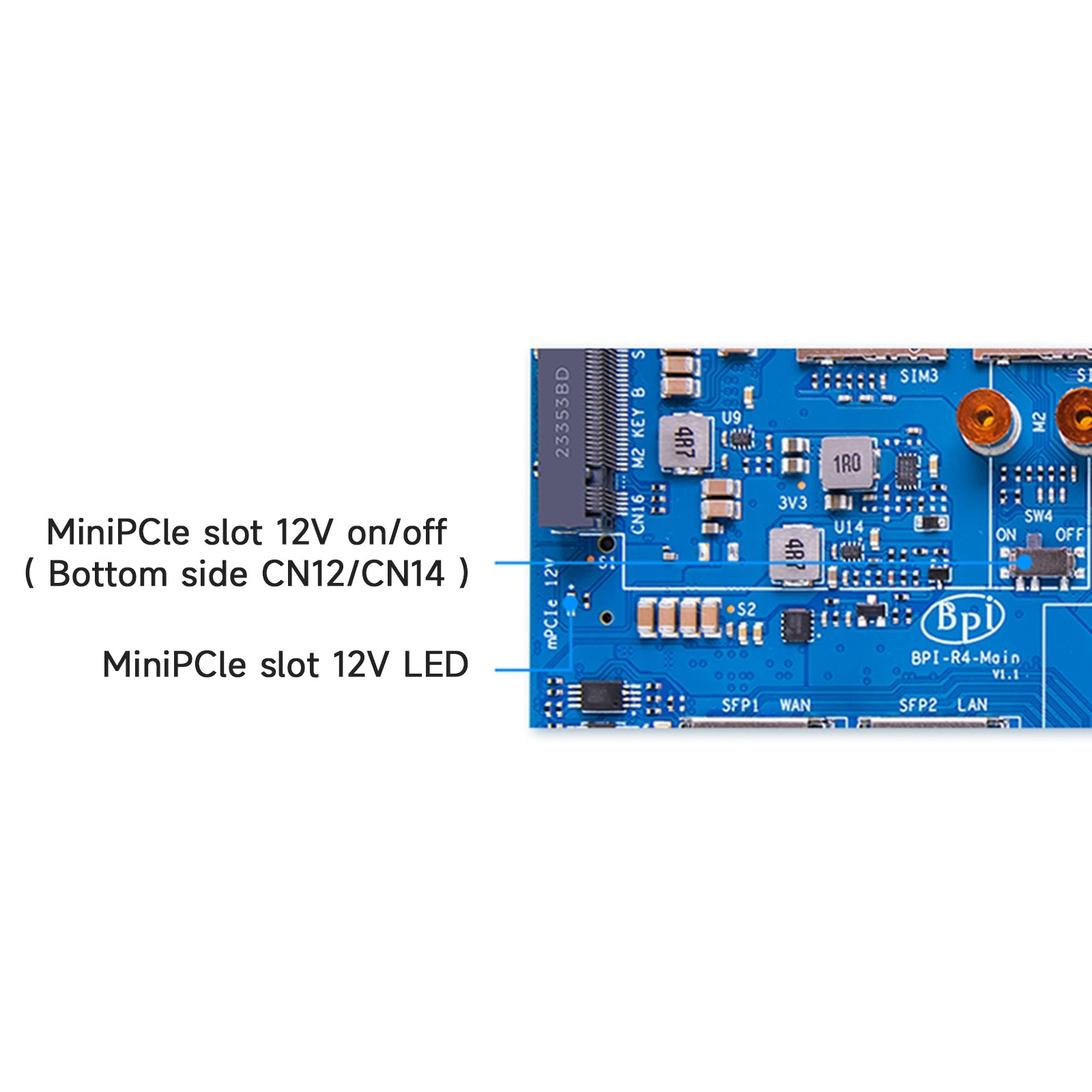Odprtokodni modul usmerjevalnika BPI-R4-NIC-BE14 BPI-R4-WIFI7 Banana modul PI R4 wifi7