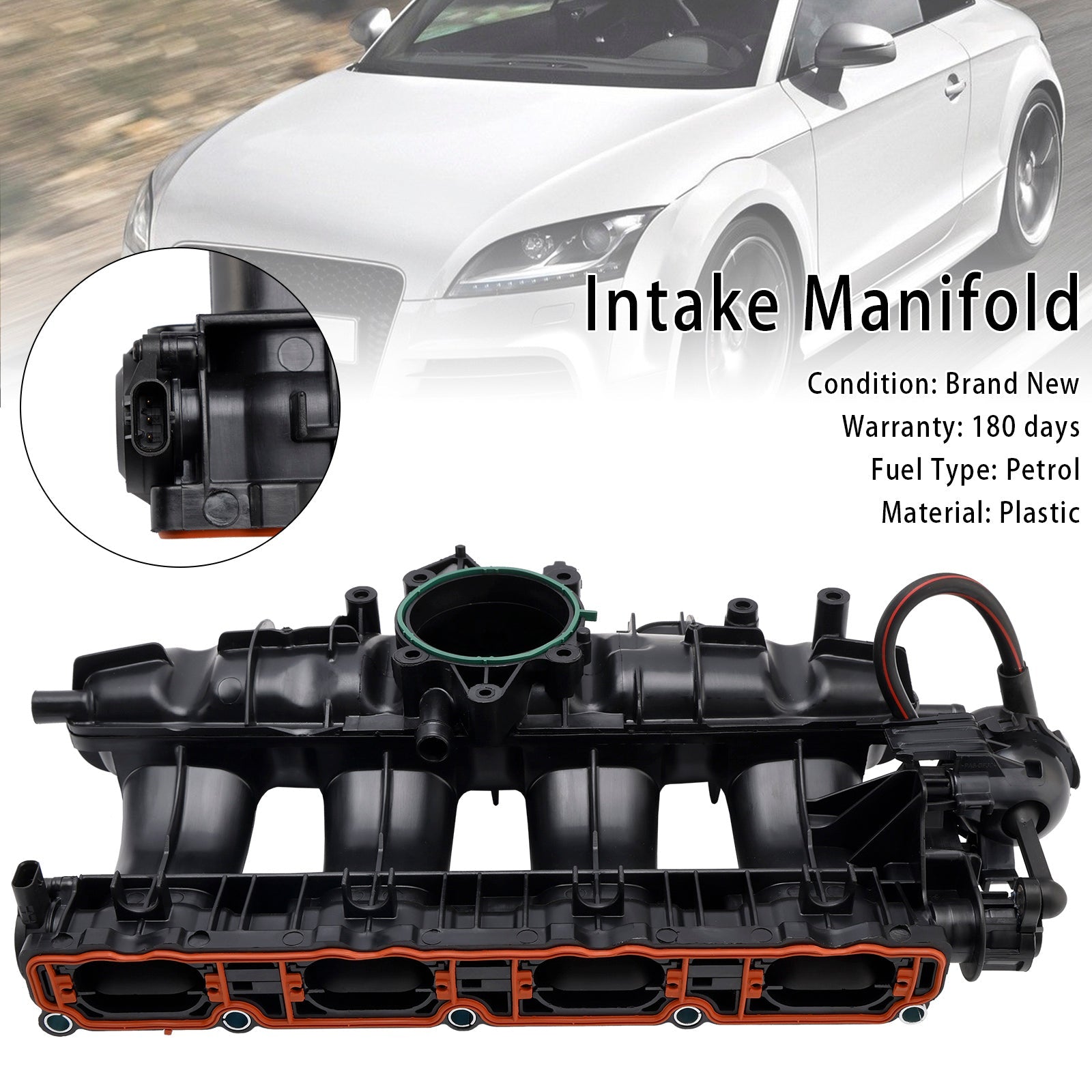 2006-2018 Seat Altea XL 5P8 2.0 TFSI 4x4 MPV1984211155 Collecteur d'admission d'air 06J133201BD