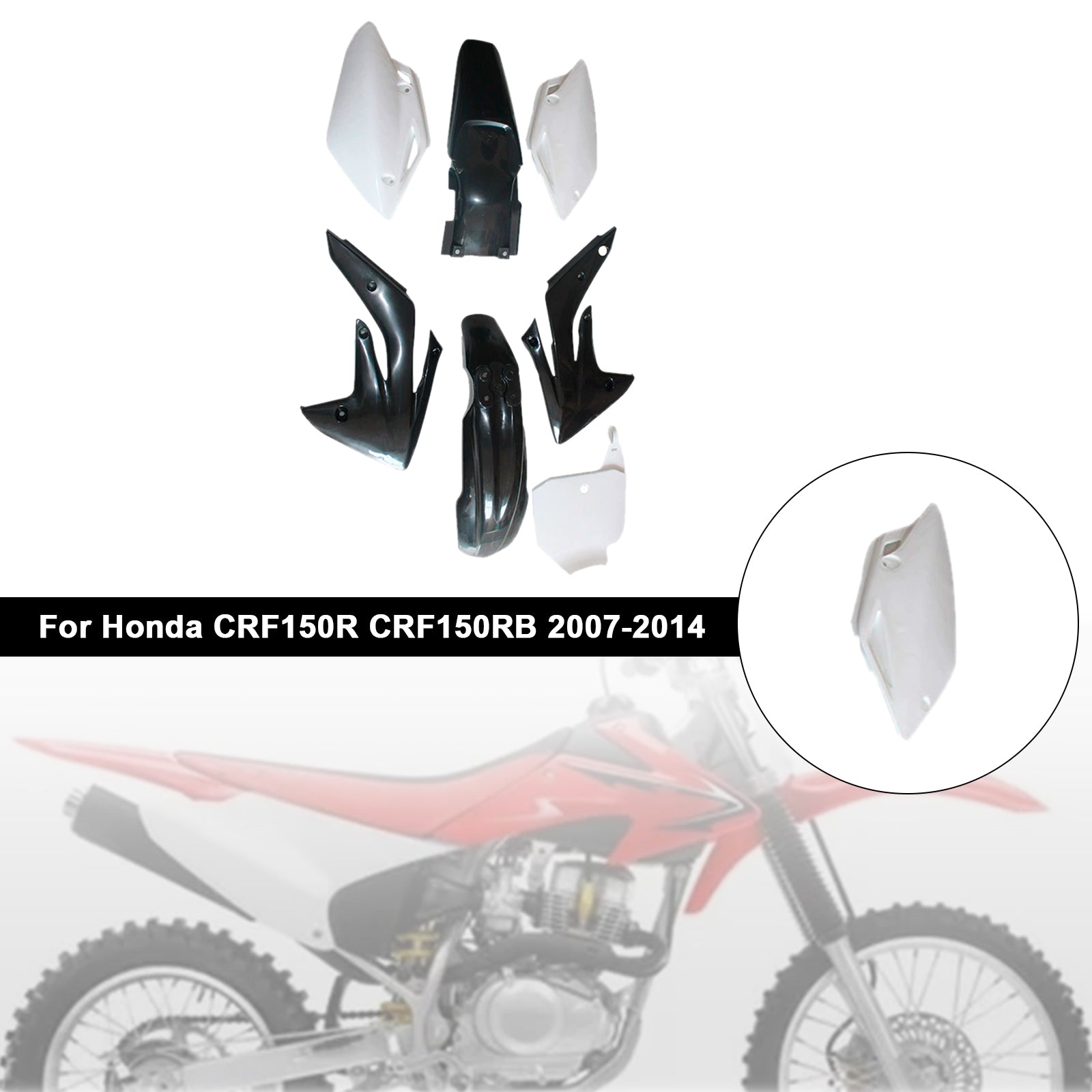 Kit de carrosserie en plastique pour Honda CRF150R/RB 2007-2014, carénage de garde-boue