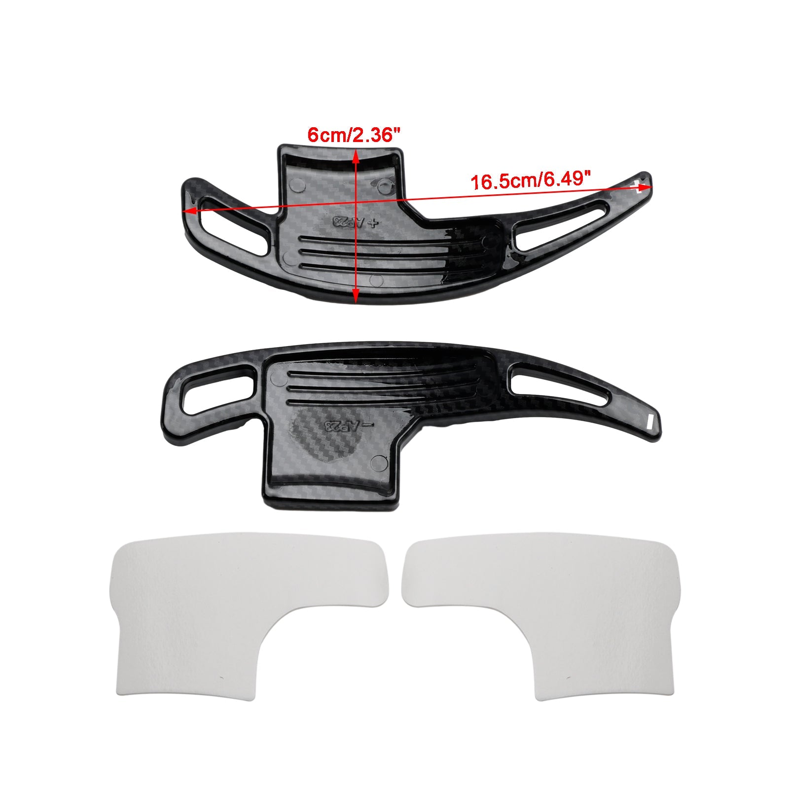 Ford Mustang v obliki ogljika v obliki ogljika v slogu hitrosti za hitrost 2015-2023 črna