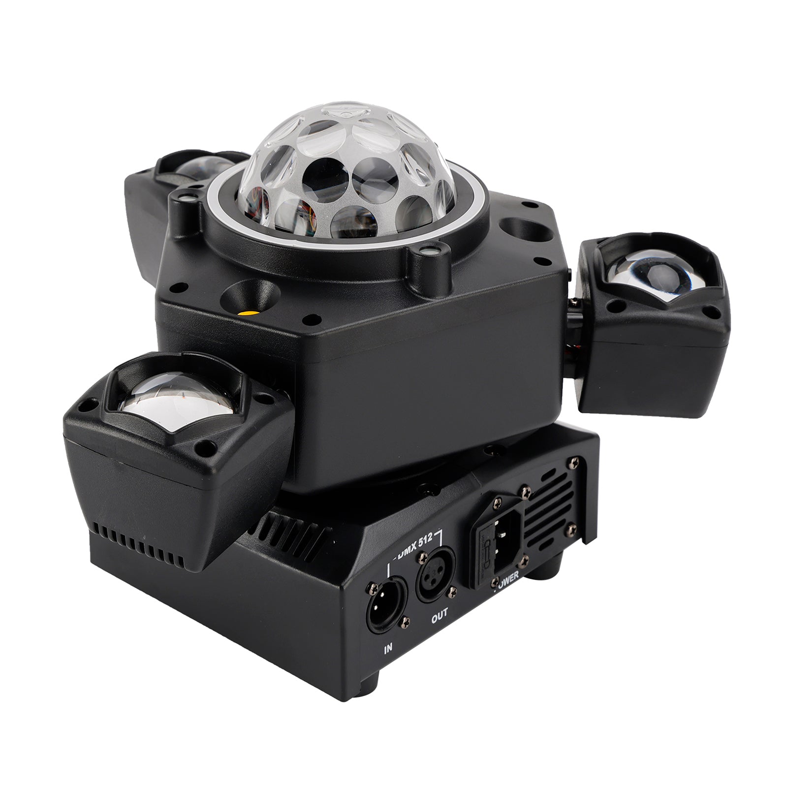 Projektor sceniczny LED z trzema ruchomymi głowicami i wiązką lasera do klubu nocnego