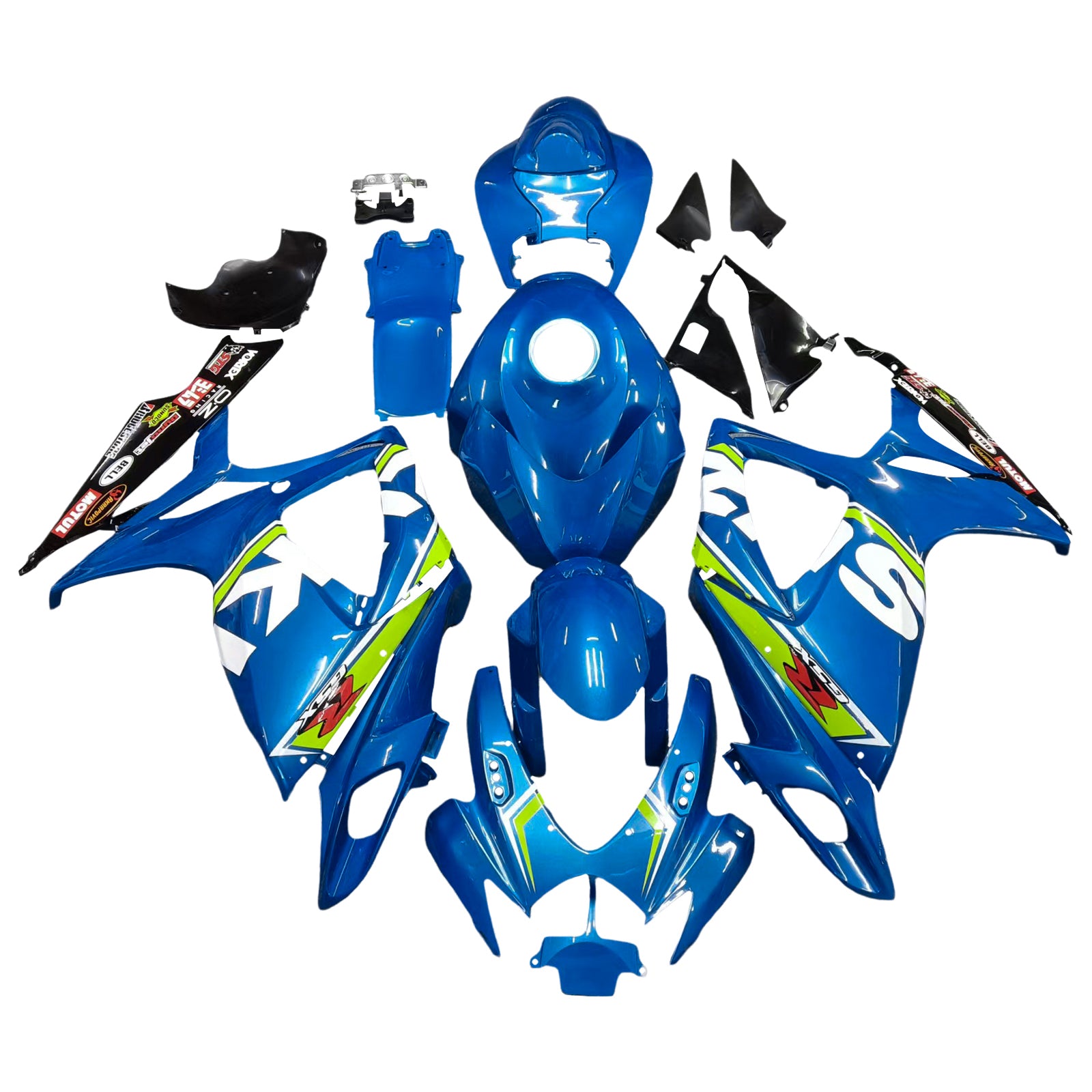 Injectie kuip kit carrosserie plastic buikspieren voor Suzuki GSXR 600/750 2006-2007 K6