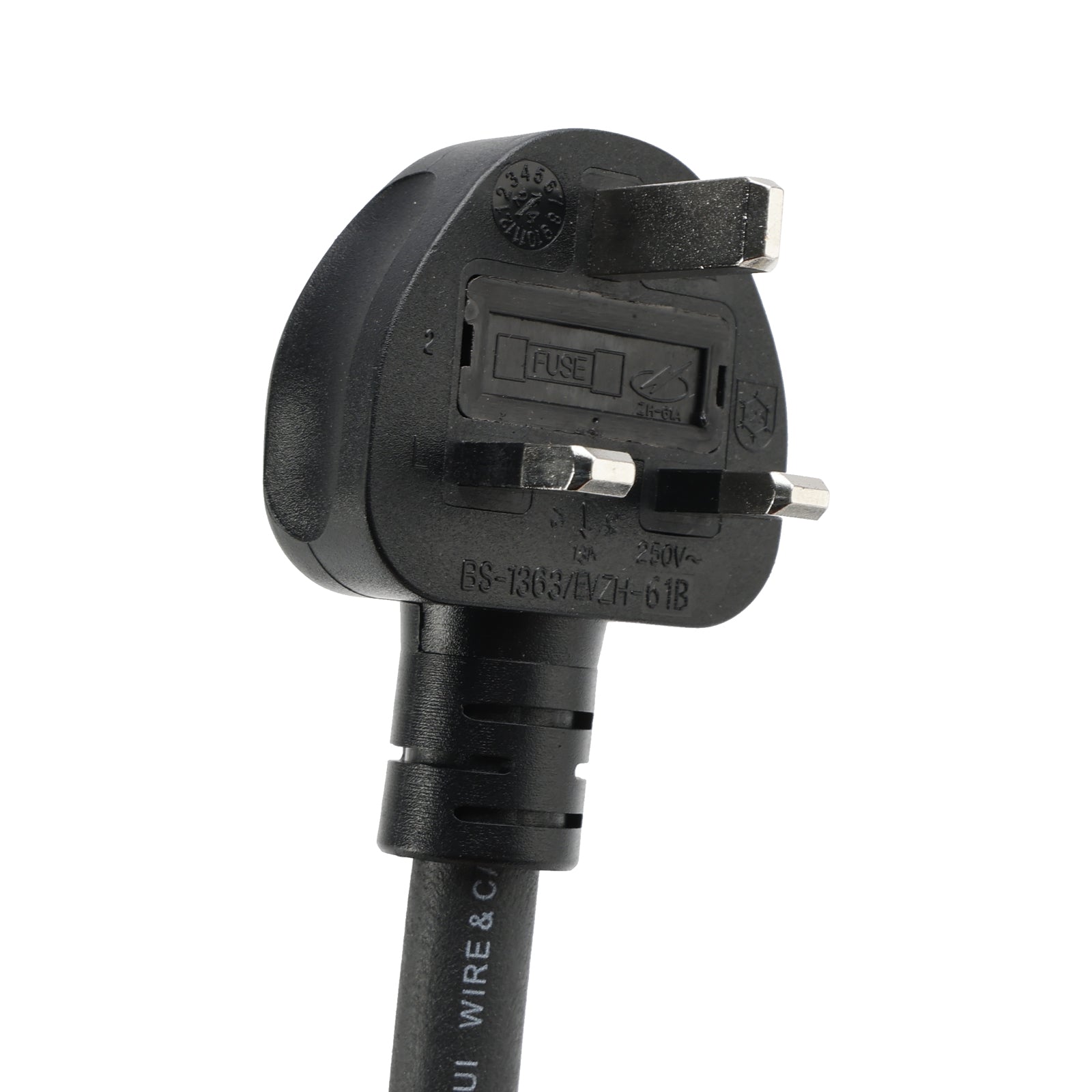 Type 2 draagbare EV-oplader, 10 meter kabel, 3-polige UK-stekker, 13 A verstelbaar