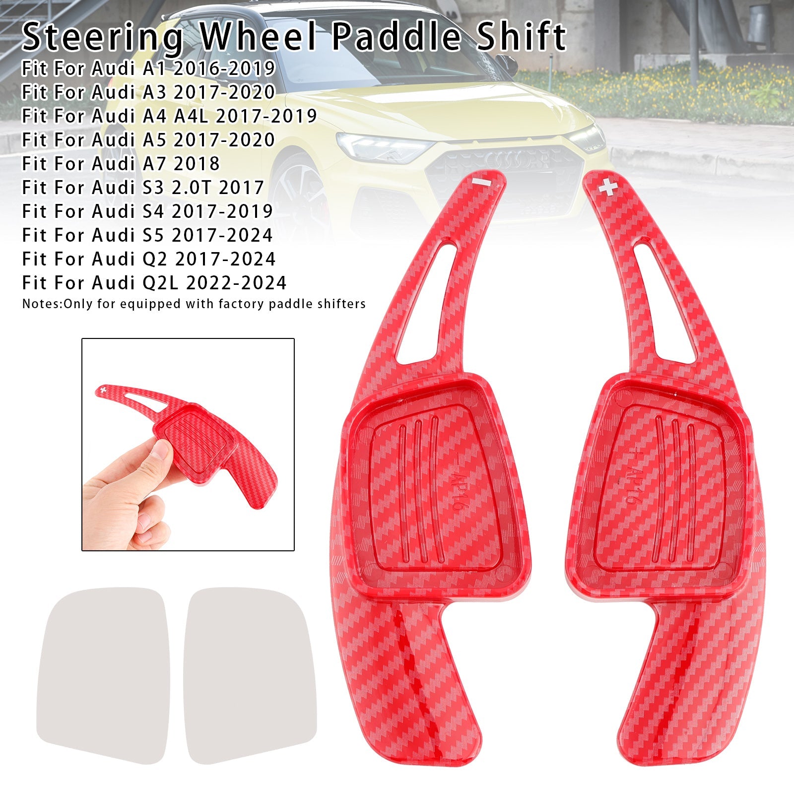 Extension de palettes de changement de vitesse au volant pour Audi Q3 Q5 Q7 S3 S4
