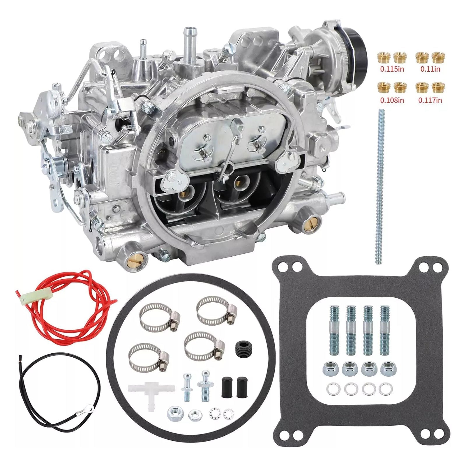 4-tynnyri kaasutin Edelbrock 1411 Performer 750 CFM Electric Choke