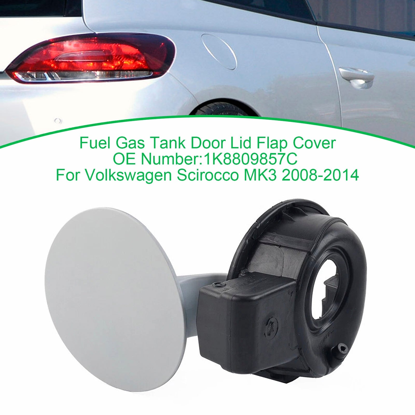 Brandstoftankdeksel 1K8809857C voor VW Scirocco MK3 2008-2014