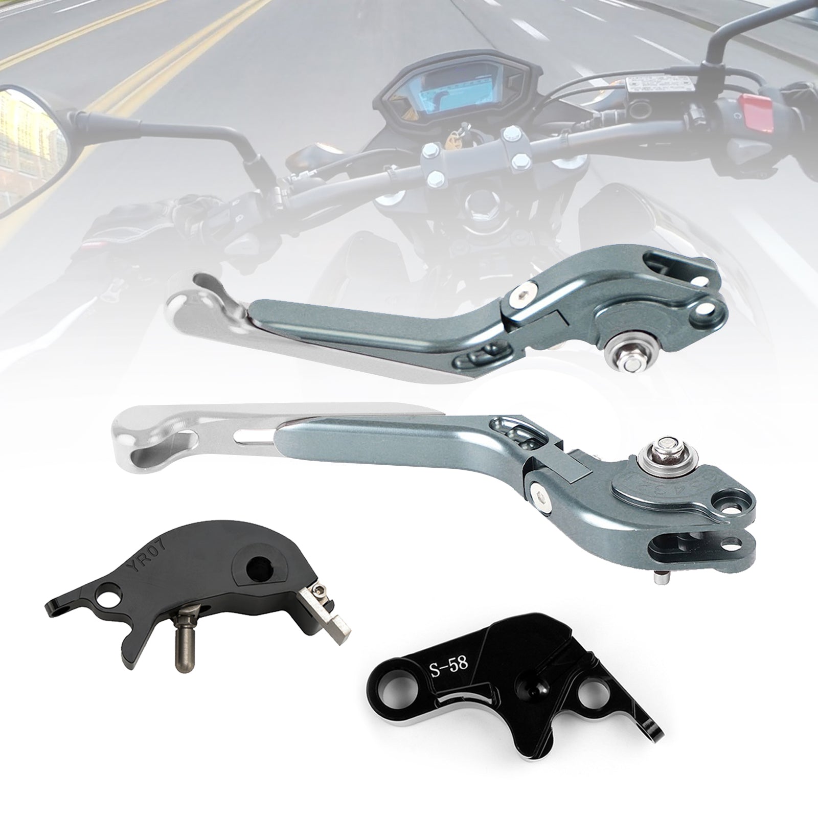 Leva freno frizione regolabile per Yamaha YZF R7 MT-10/SP FZ-10/SP 2022-2023