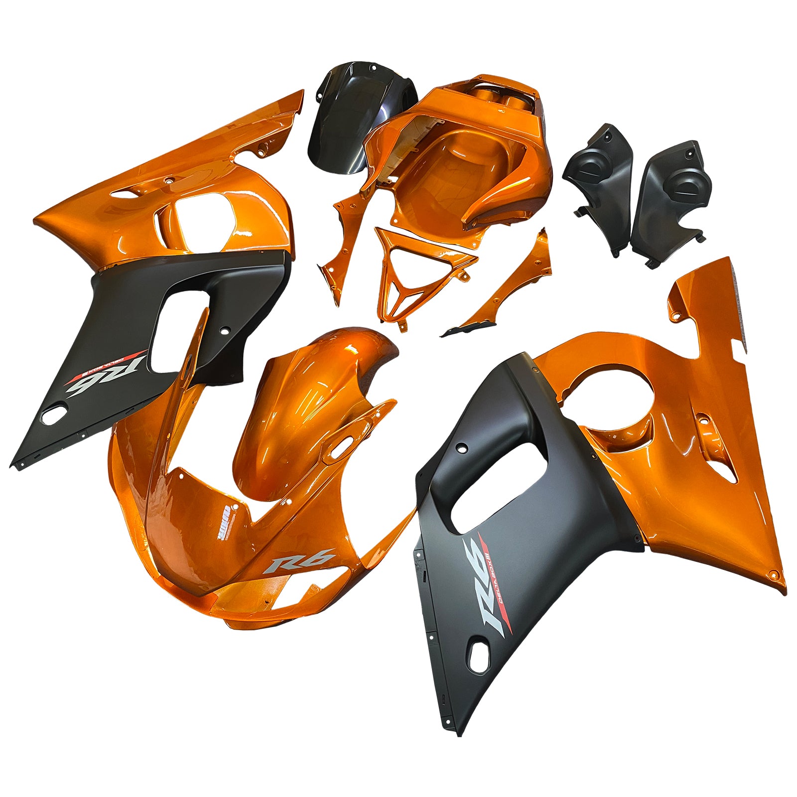 Injekcijski komplet za karoserijo plastični abs, primeren za Yamaha YZF 600 R6 1998-2002
