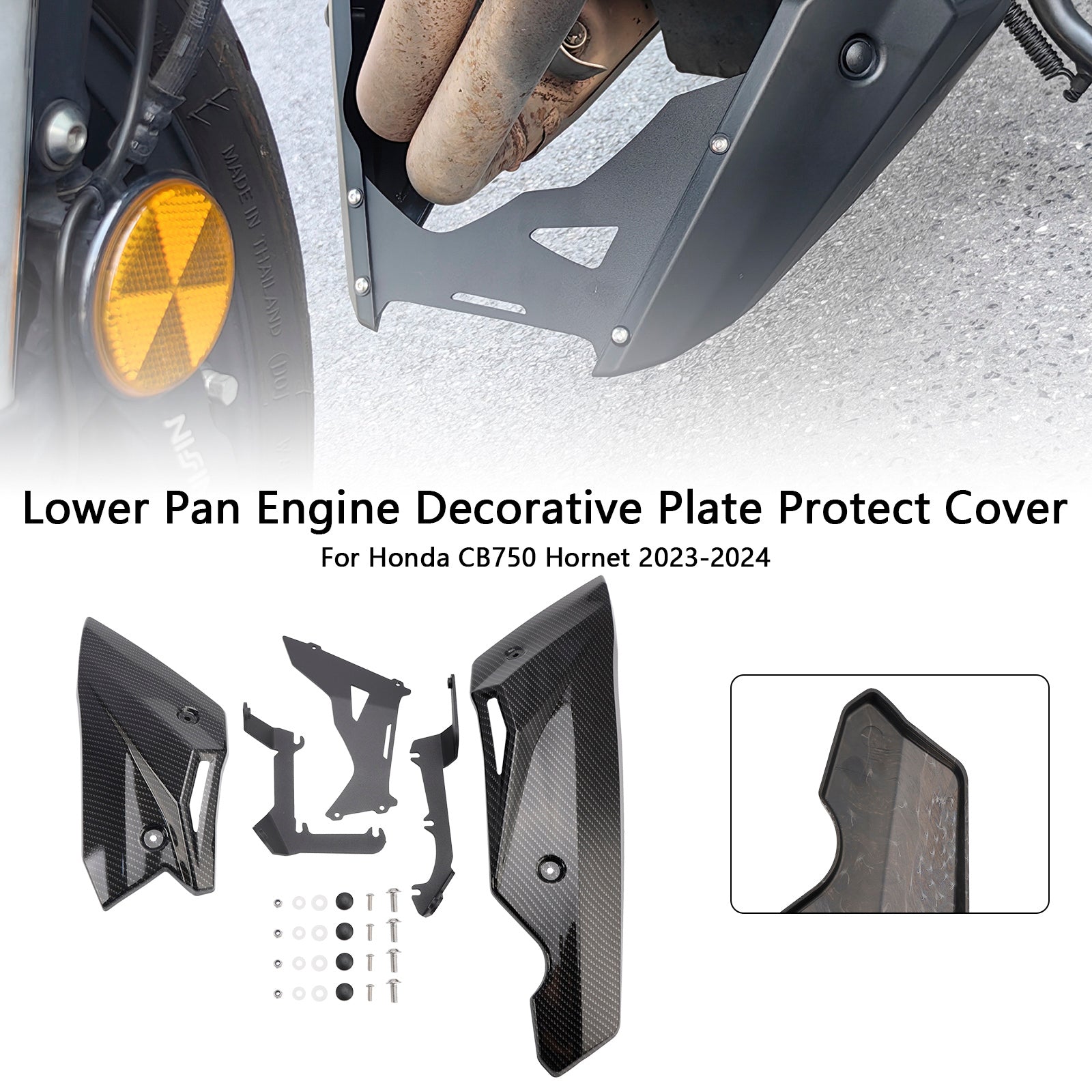 Couvercle de protection décoratif pour plaque inférieure du moteur Honda CB750 Hornet 2023-2024
