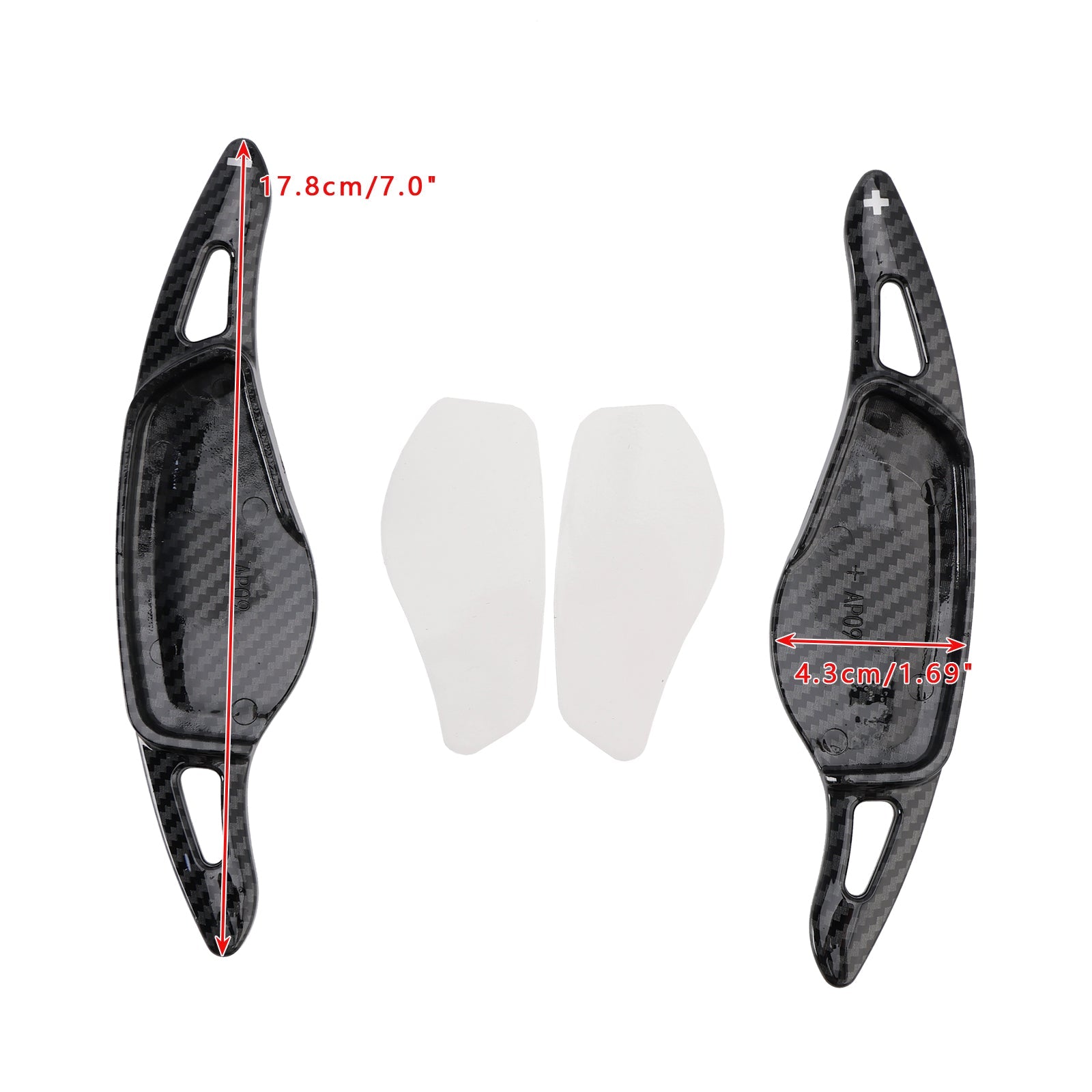 Pallet di velocità sull'aspetto del carbonio del volante per BMW 3, 4, 5, G20, G22, G30 2018+