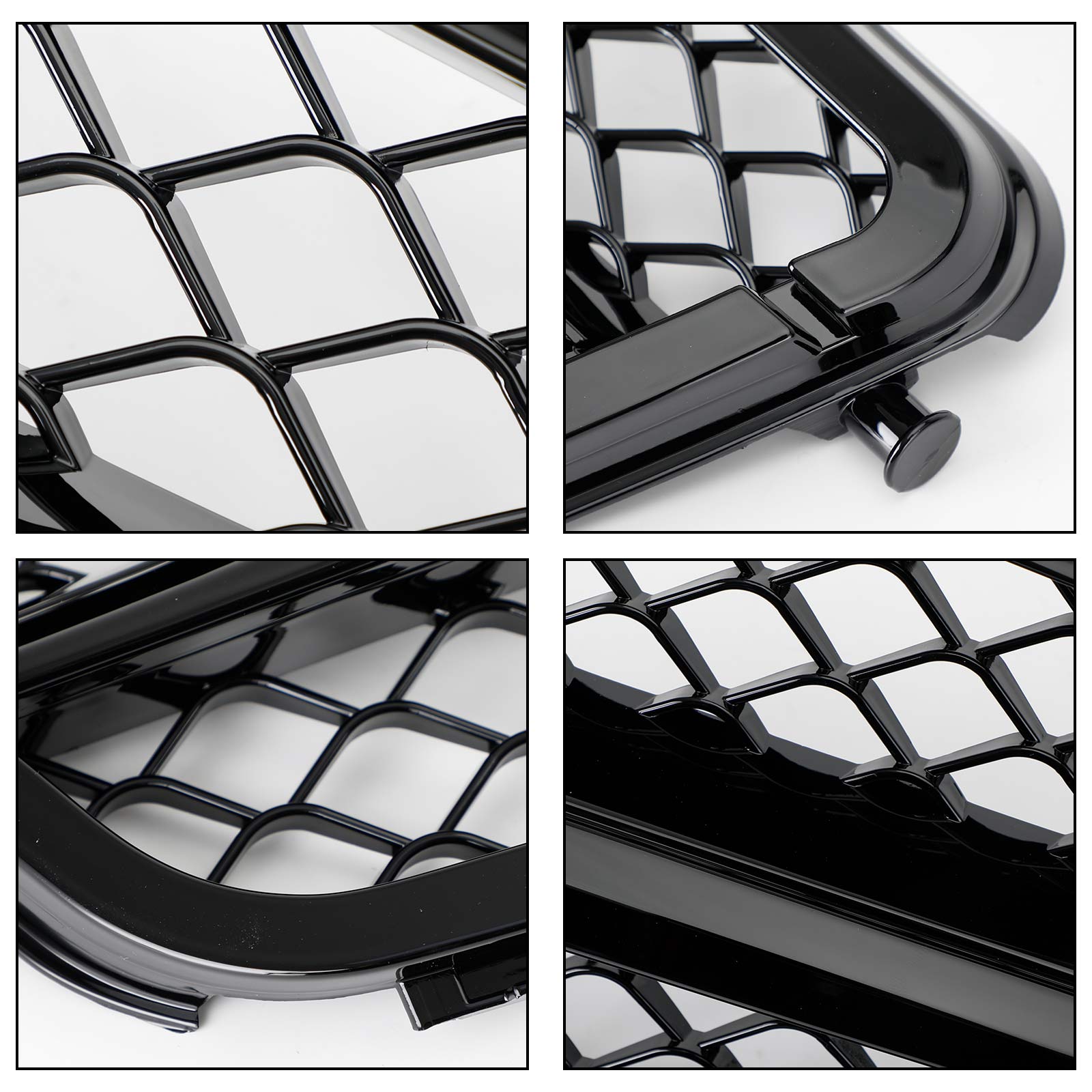 Front Bumper Grille Grill Pour C-Class Benz W204 C300 C350 2008-2014 w/LED