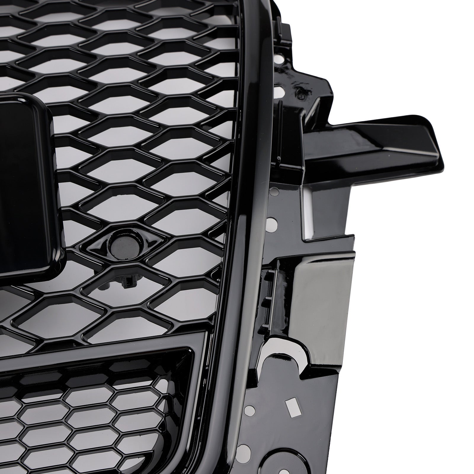 Grille de pare-chocs avant en nid d'abeille noir brillant pour Audi Q5 2013-2017