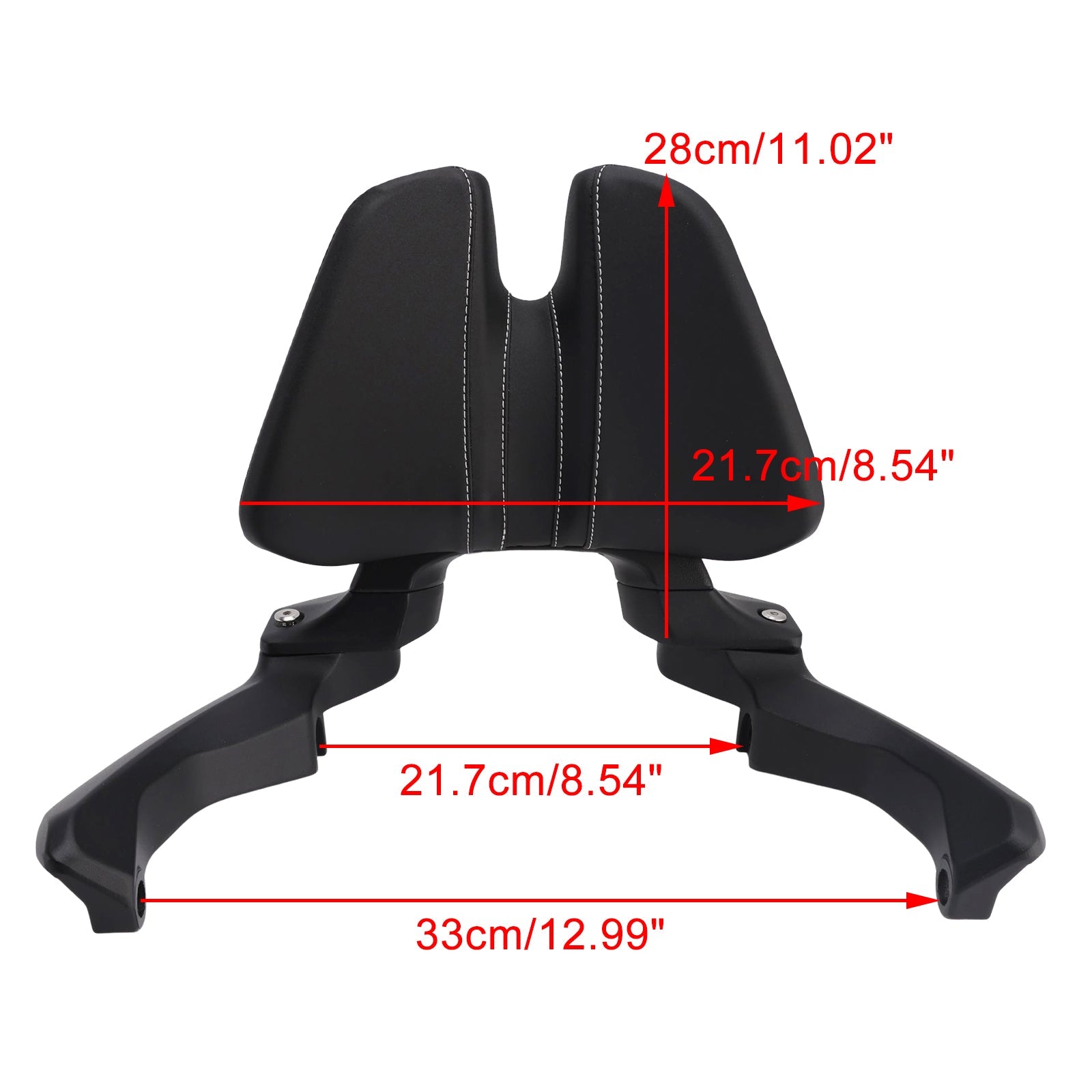 Dosseret passager noir pour Honda ADV350 (2022-2025)