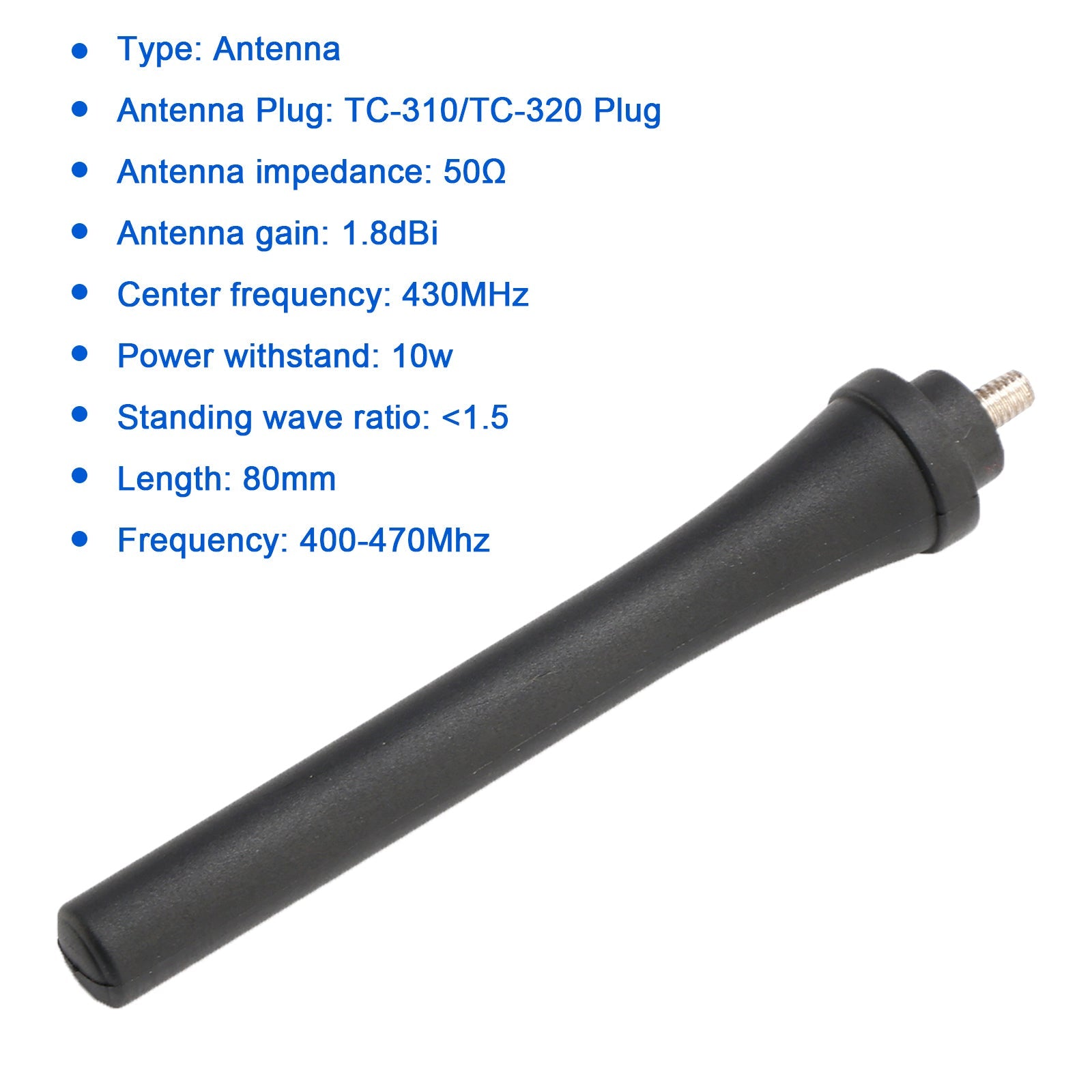 1x antenna radio corta 400-470 MHz Hyt-TC310 per talkie-walkie Hytera TC310 TC320