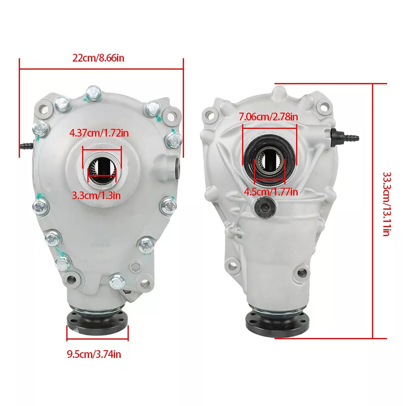 Support de différentiel avant pour BMW X3 28iX (rapport de transmission 3,73) 2011-2012, rapport de transmission 3,73 31507592002