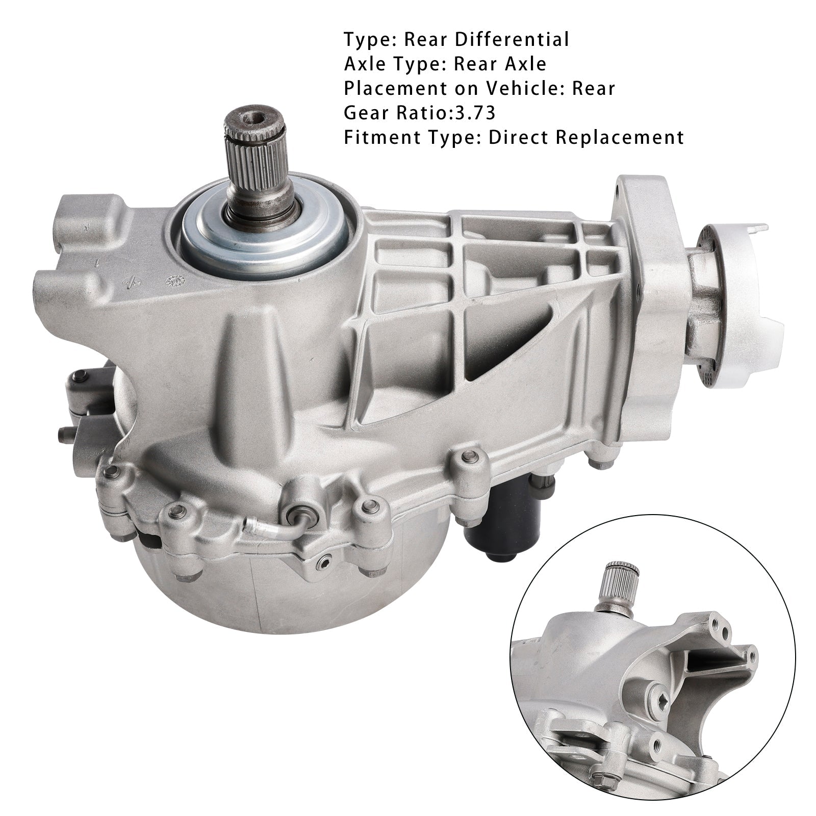 Support de différentiel d'essieu arrière Chrysler Pacifica 2020-2022, rapport 3,73, 53010758AE et 53010758AF