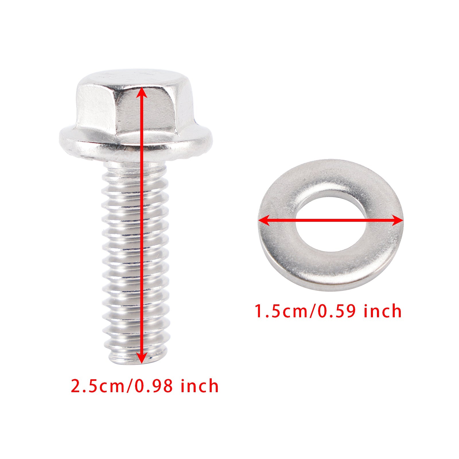 Kit a bulloni esagonali per 300 coperchio valvola in acciaio inossidabile 400-7507