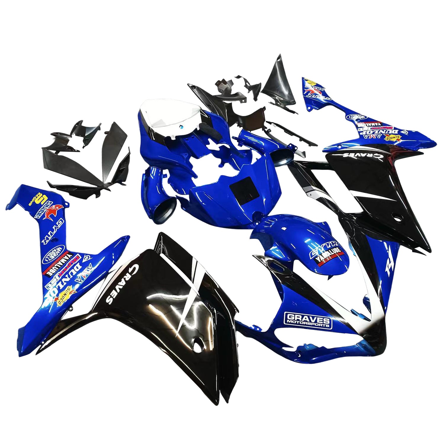 Injection Fairing Kit Bodywork Plastic ABS fit For Yamaha YZF 1000 R1 2007-2008