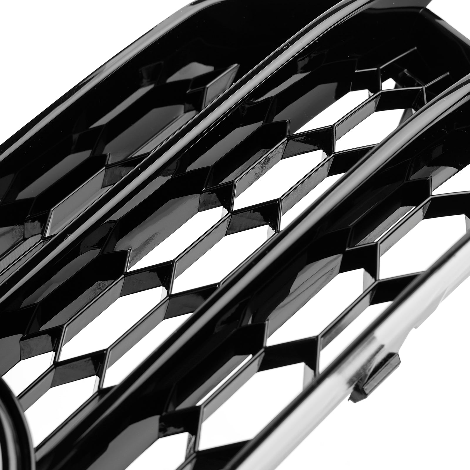 Black Honeycomb Fog Protective Grid voor Audi A1 2010-2014 Front Bumper