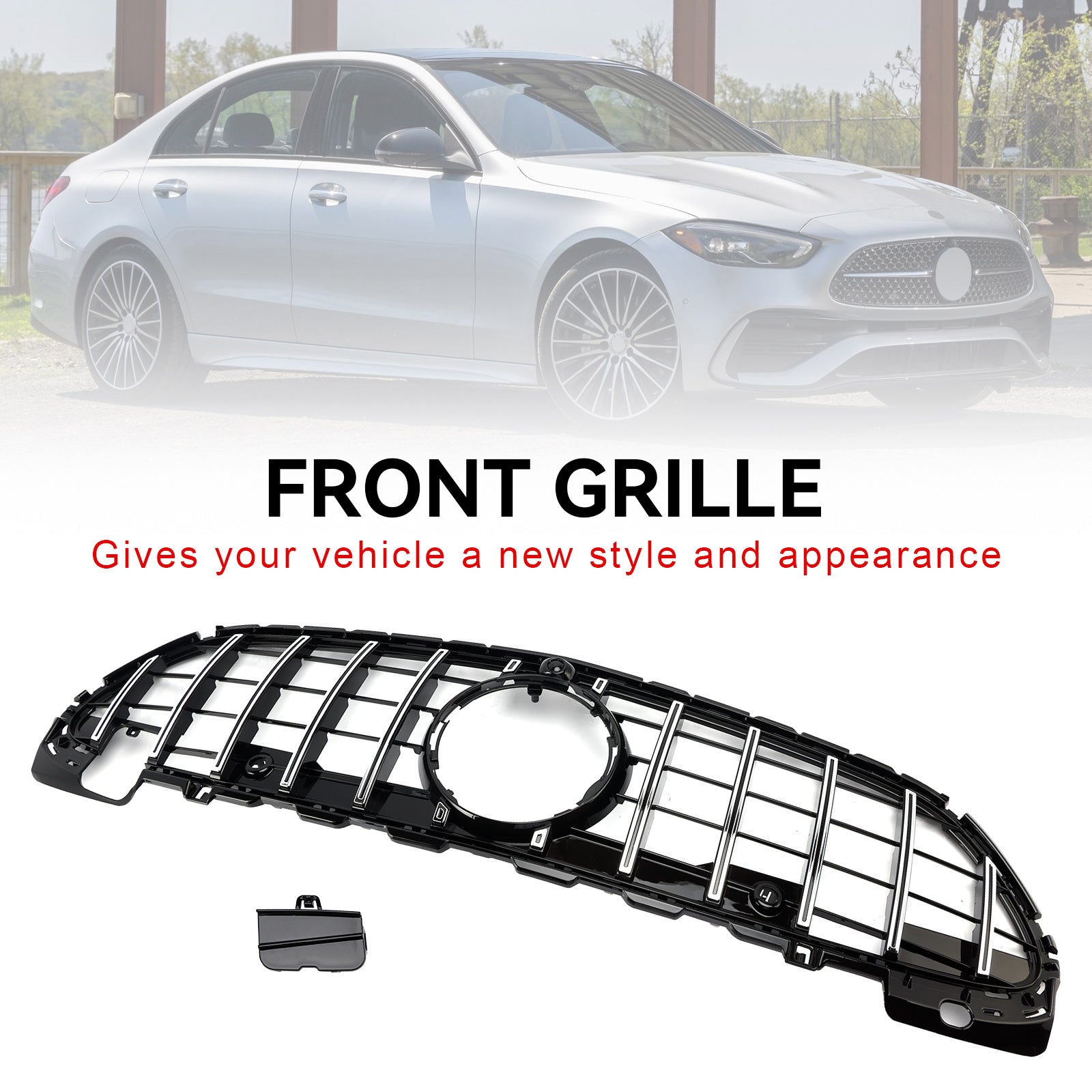 GTR-stijl voorbumpergrille met camera voor Mercedes Benz W206 2022-2023