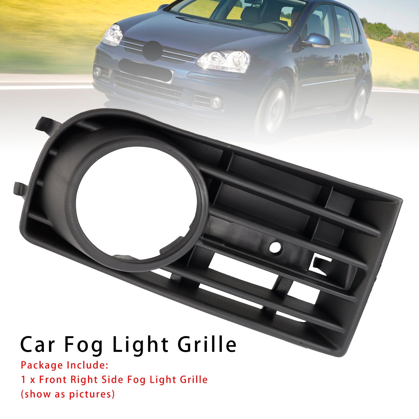 Grille de pare-choc avant droit pour phare antibrouillard VW Golf V MK5 2005-2009 1K0853666B