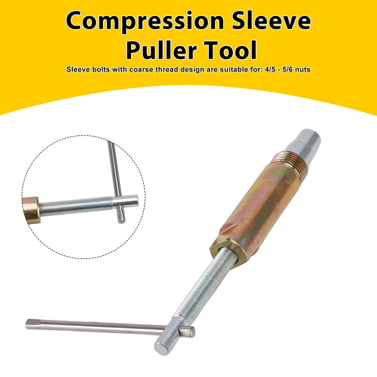 Outil d'extraction de manchons de compression, extracteur d'écrous et de viroles de tuyauterie