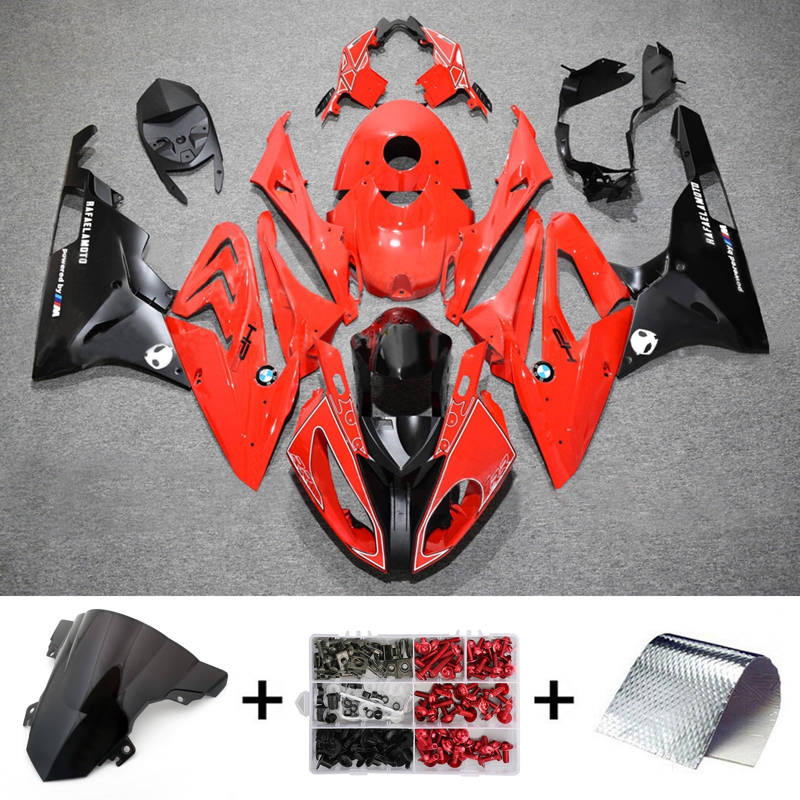Kit de carénage d'injection pour BMW S1000RR 2015-2016 Carrosserie Plastique ABS