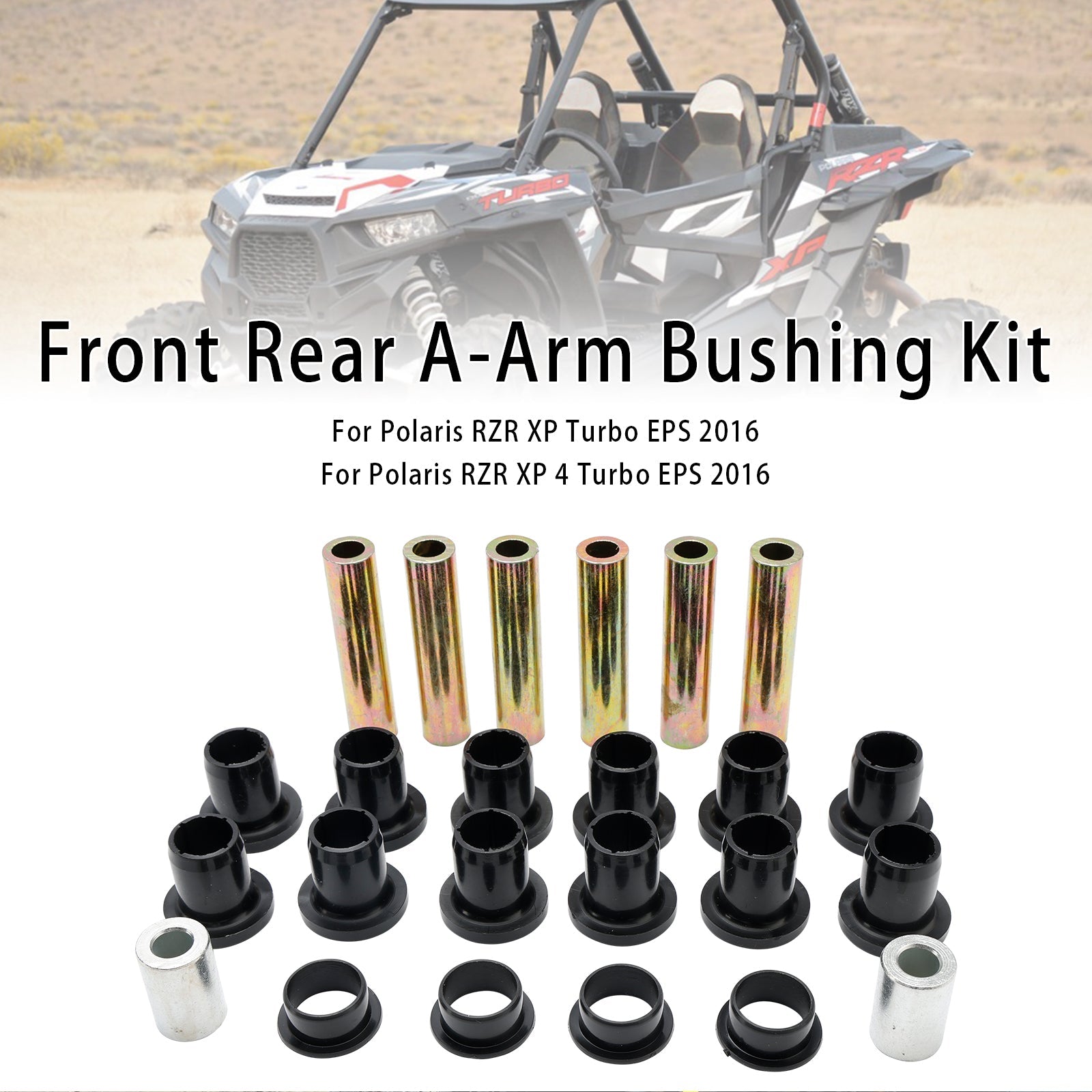 Kit de bagues de bras de suspension avant et arrière pour Polaris RZR 900 EPS 1000 XP 4 14-16