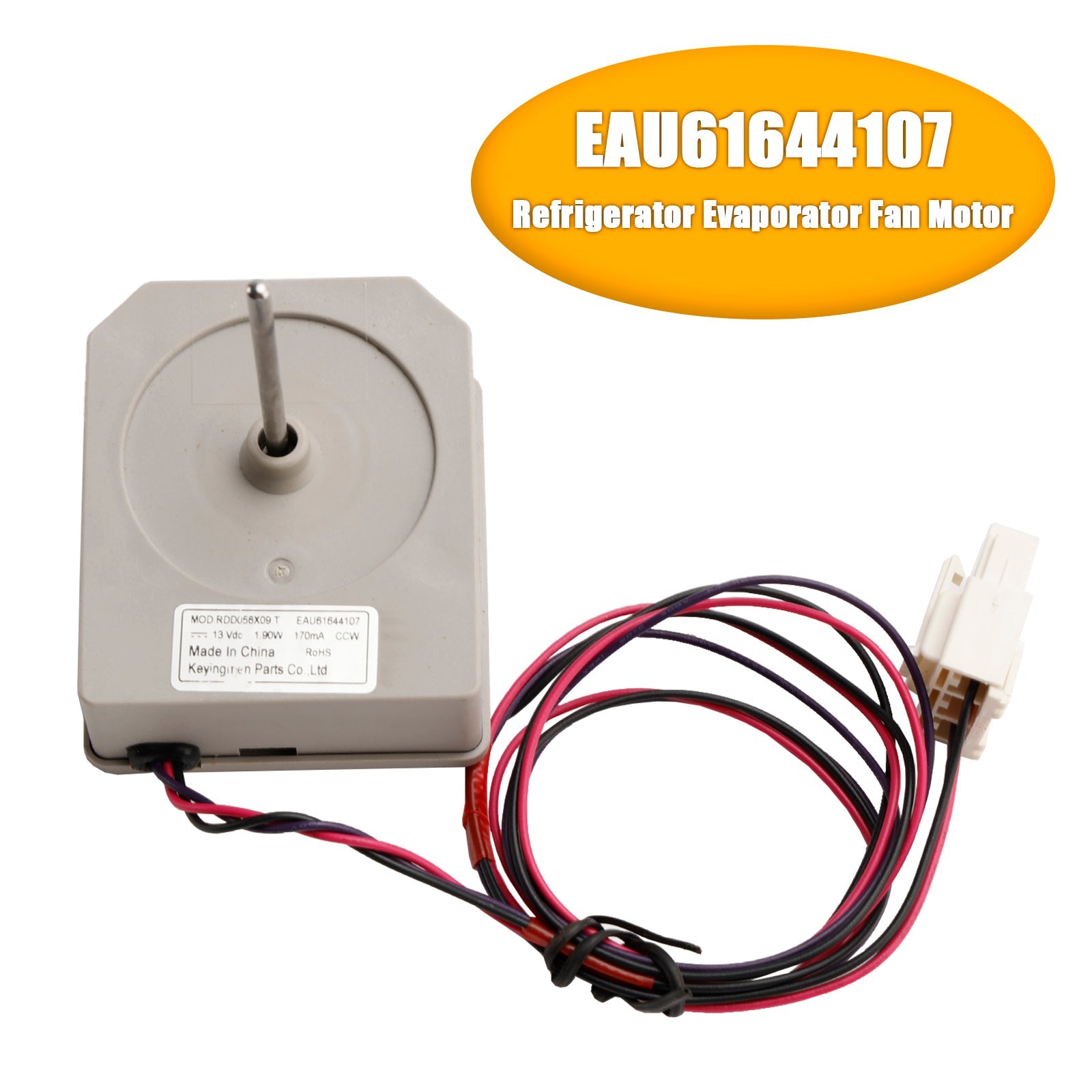 Koelkast Verdamperventilatormotor EAU61644107 voor LG Vriezer RDD056X09 4681JB1029H