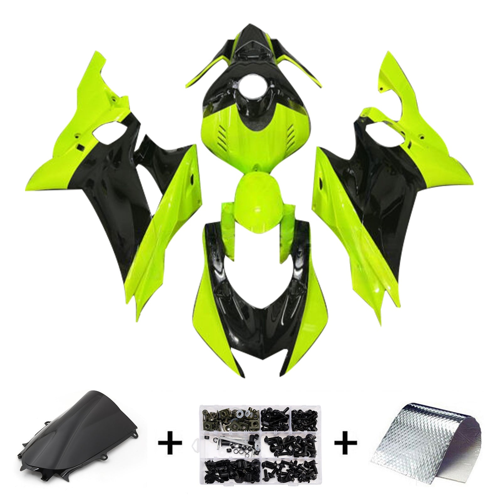Kit de carenado inyectado de plástico ABS para Yamaha YZF-R6 2017-2023