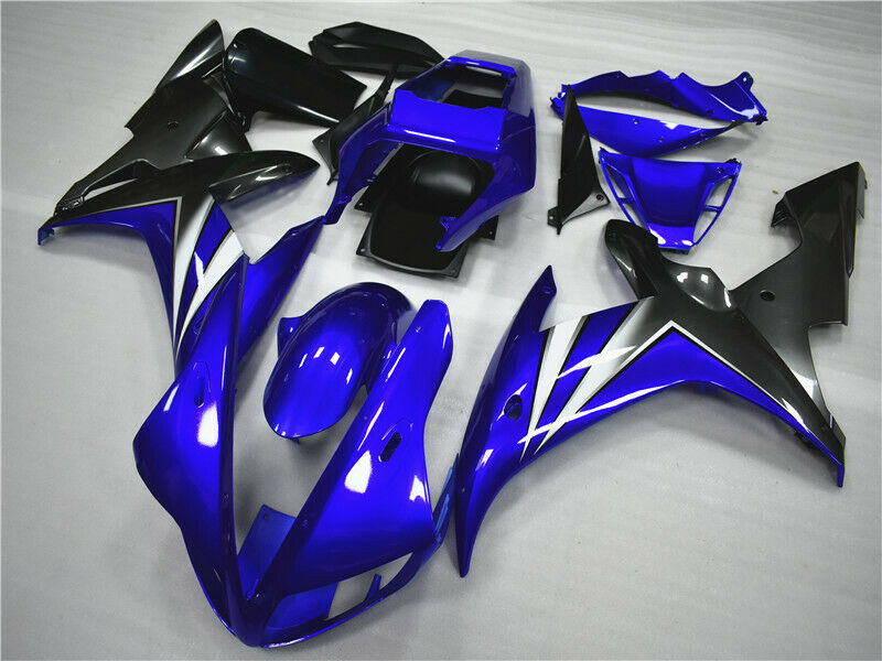 Kit carena in plastica ad iniezione blu lucida ABS adatta per Yamaha YZF R1 2002-2003