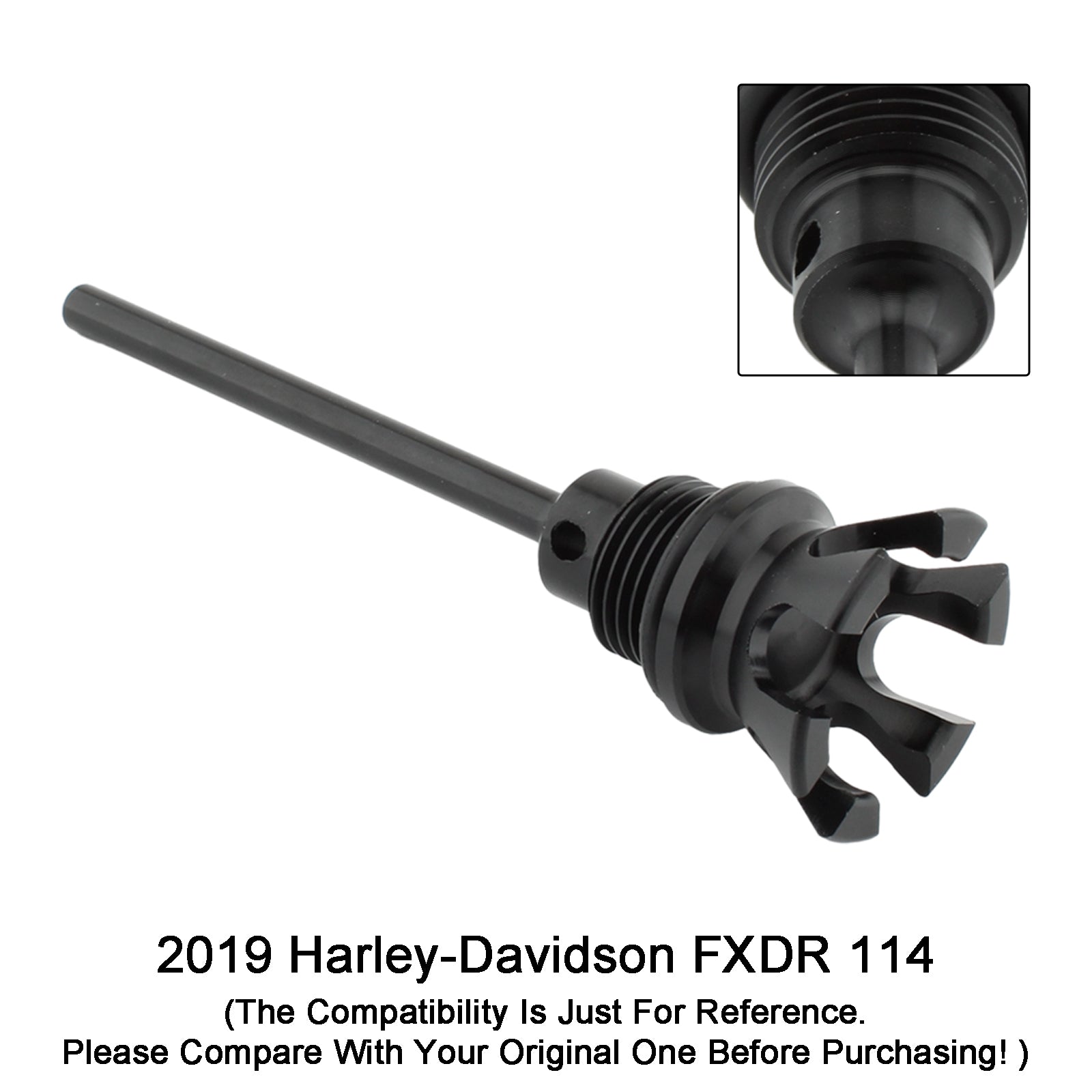 Tapa del tanque de medidor de aceite, tapa adecuada para Softail Road Glide Street Bob 1105 - 0022