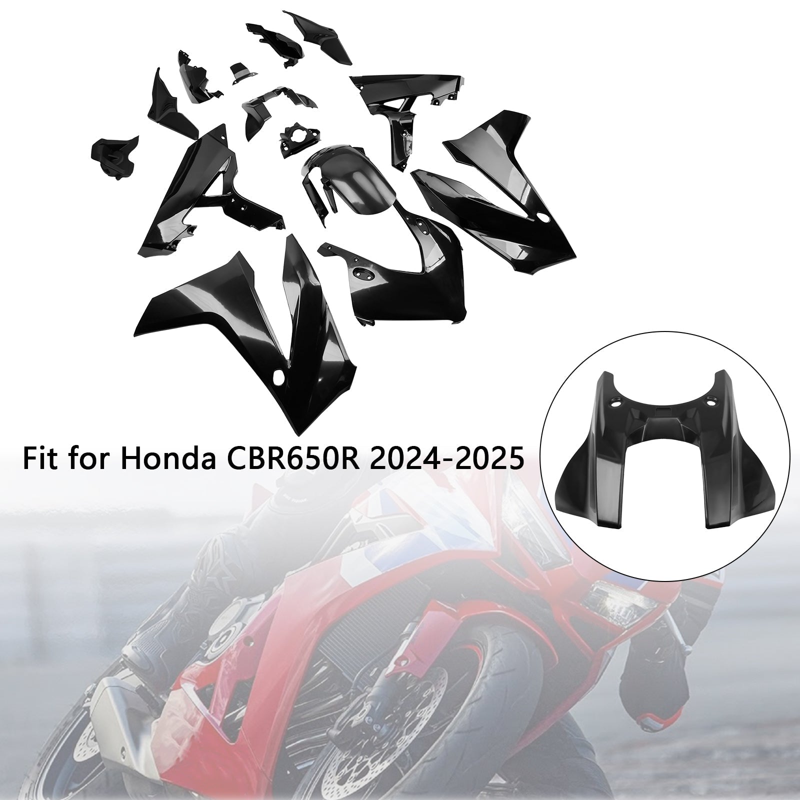 Carrosserie Fairing niet-geschilderde injectie voor Honda CBR650R 2024-2025