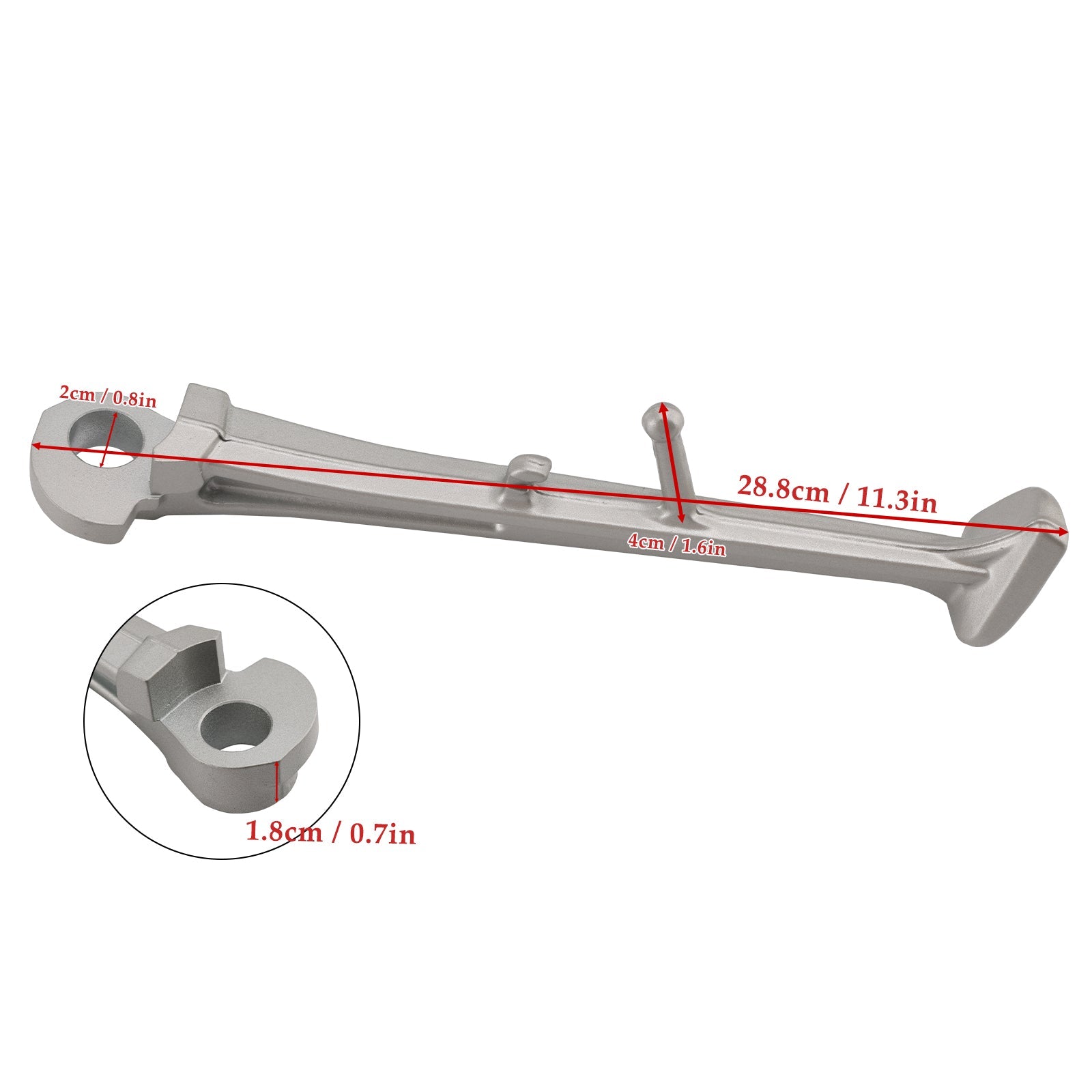 Basa di razza della stampella lato regolabile per Yamaha YZF R1 2015-2017 2CR-27311-00