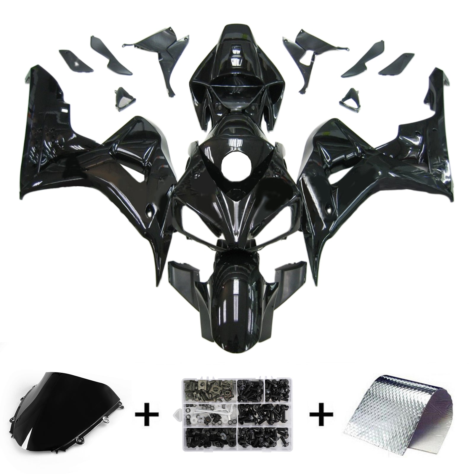 Kit de carénage par injection, carrosserie en plastique ABS pour Honda CBR1000RR 2006-2007