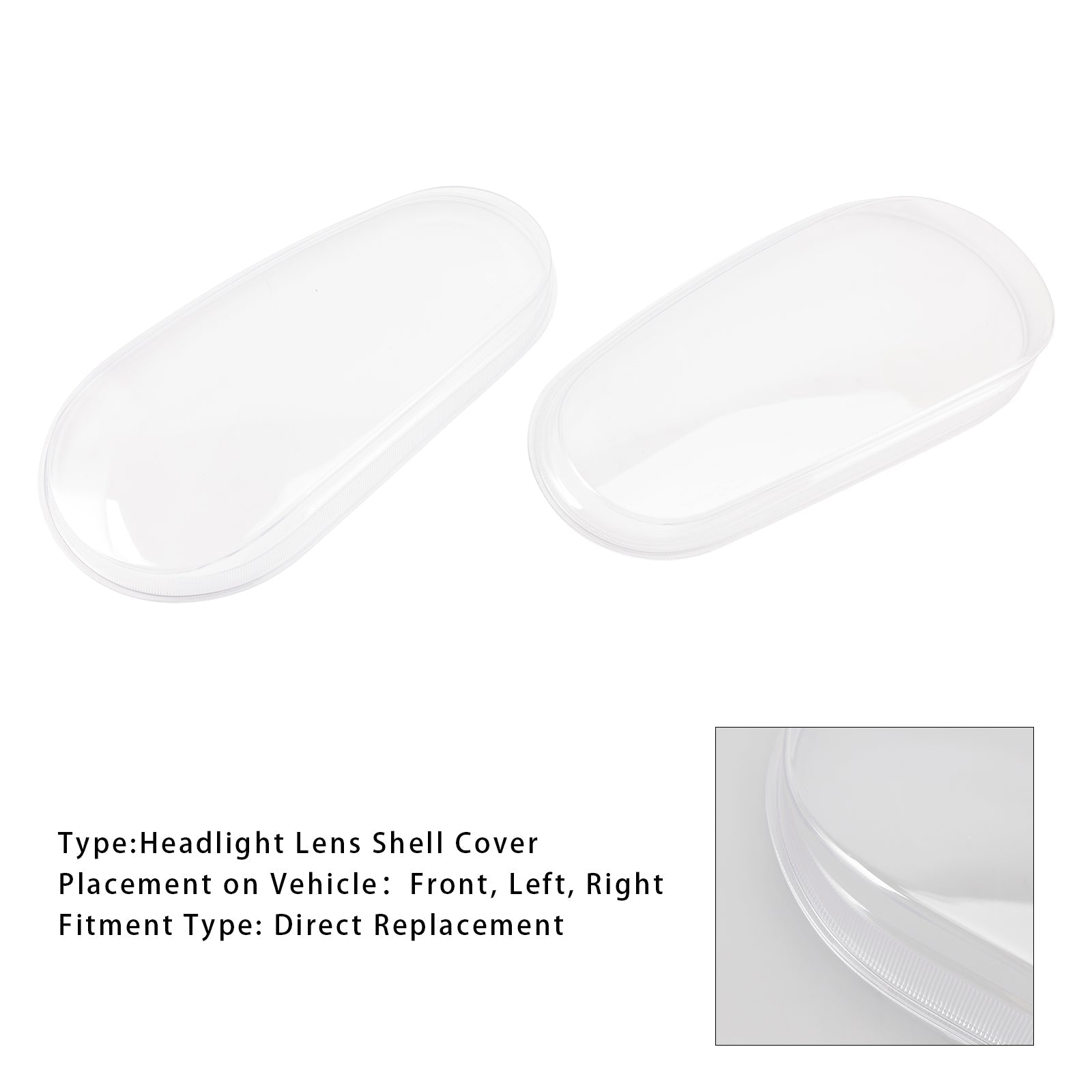 Coque de protection pour phare avant gauche et droit pour VW Golf/GTI/R32 MK4 1999-2005